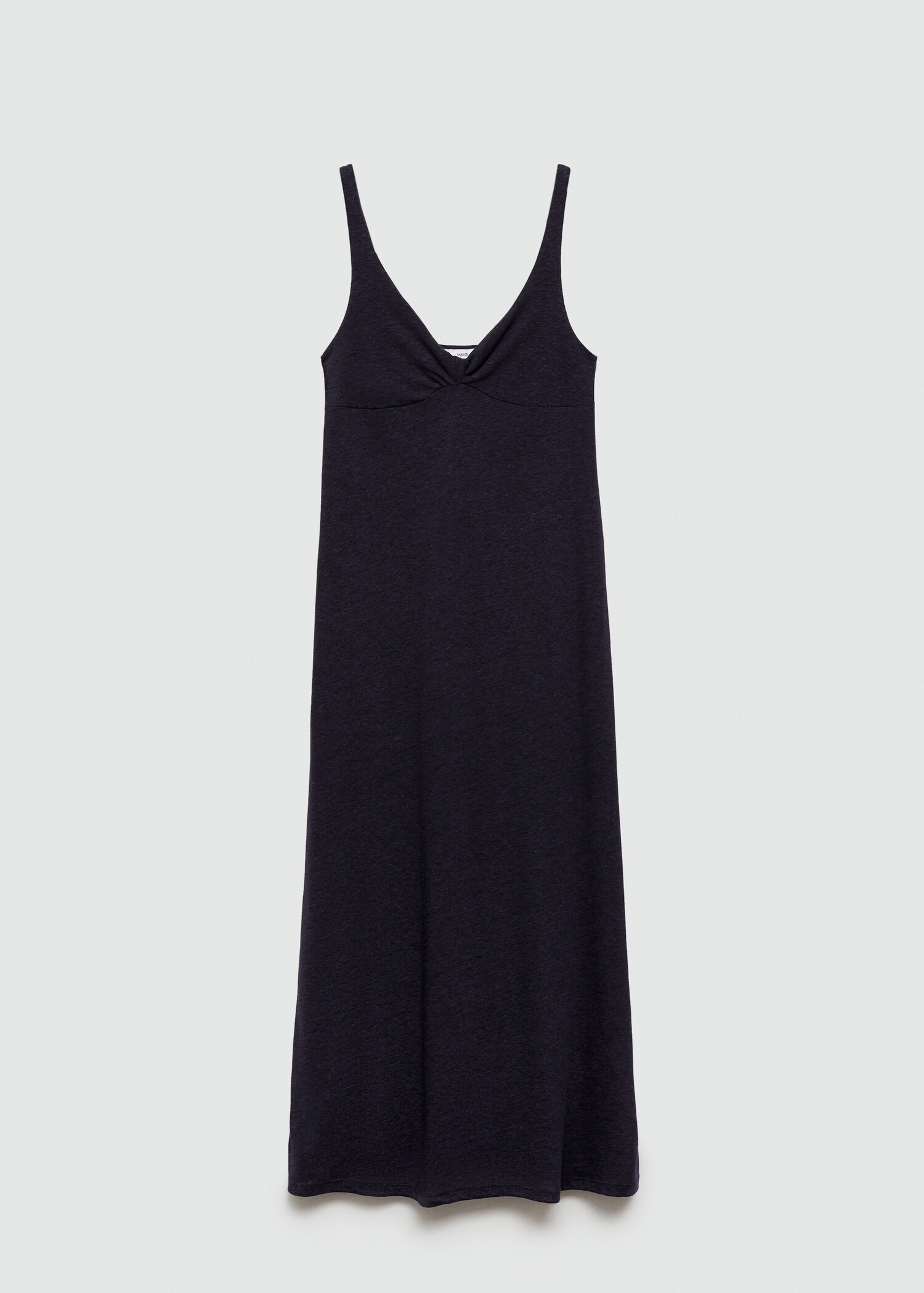 Linen dress with knot detail - Article without model