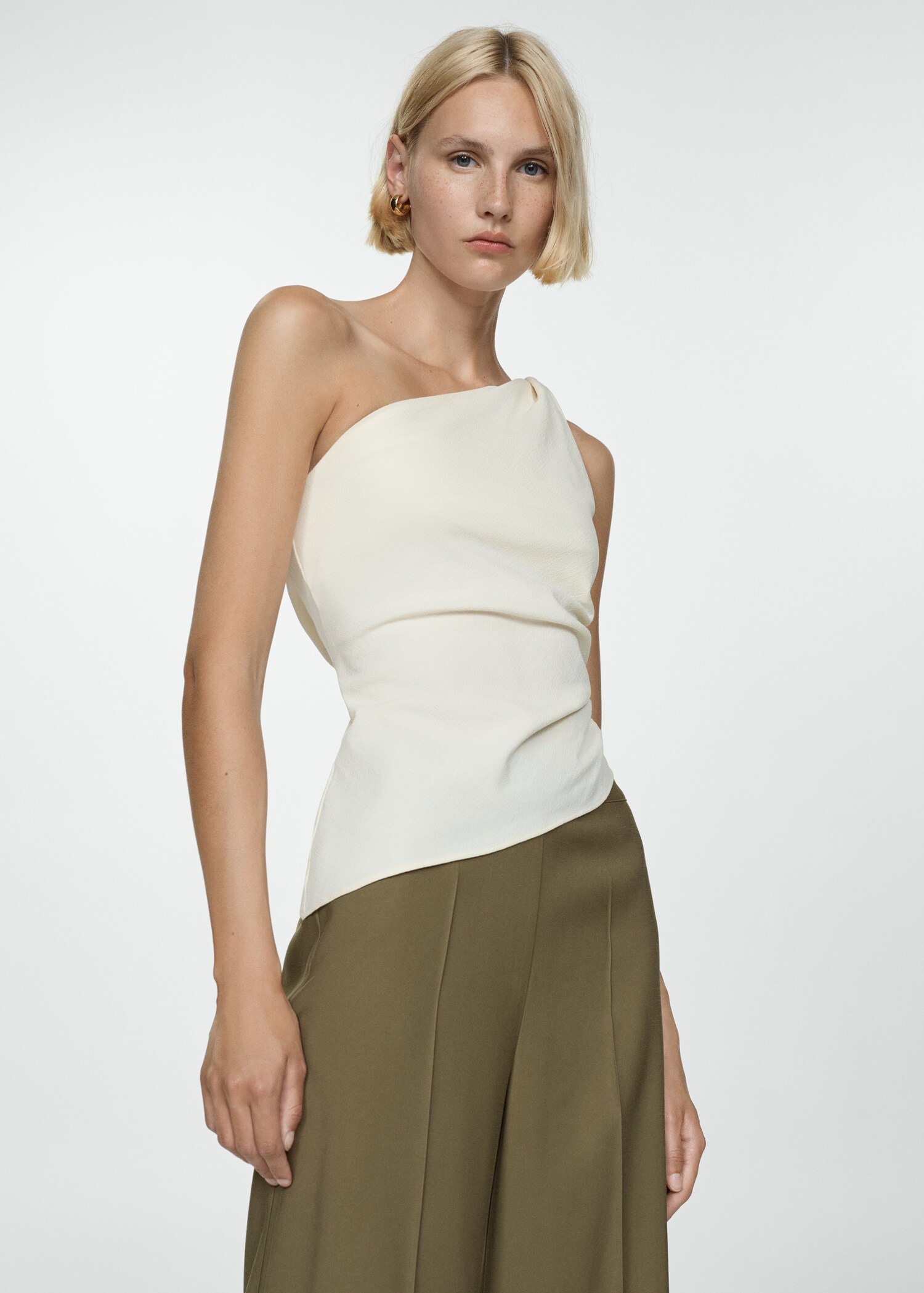 Flowy cropped trousers - Details of the article 1