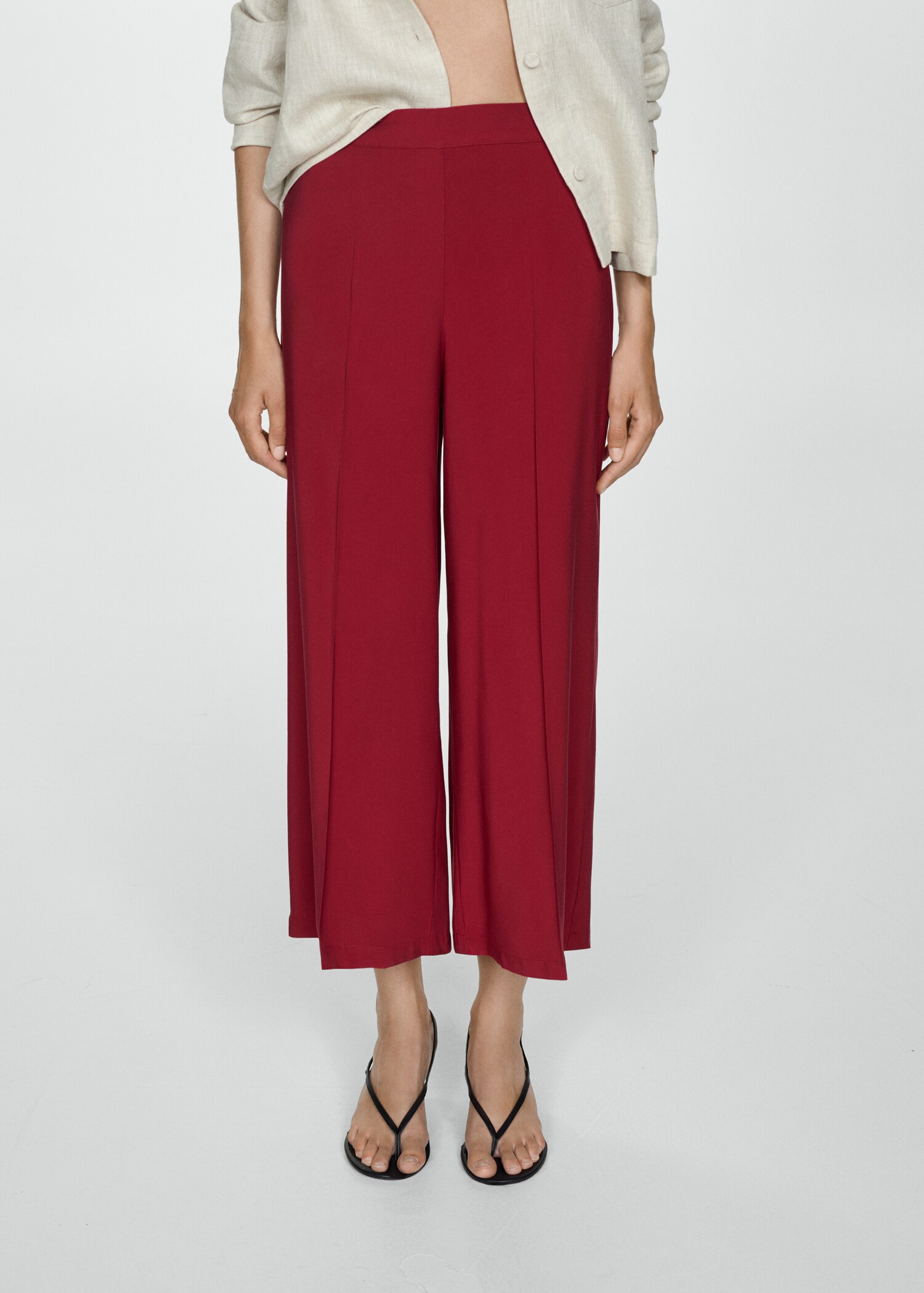 Pantalon crop fluide - Plan moyen