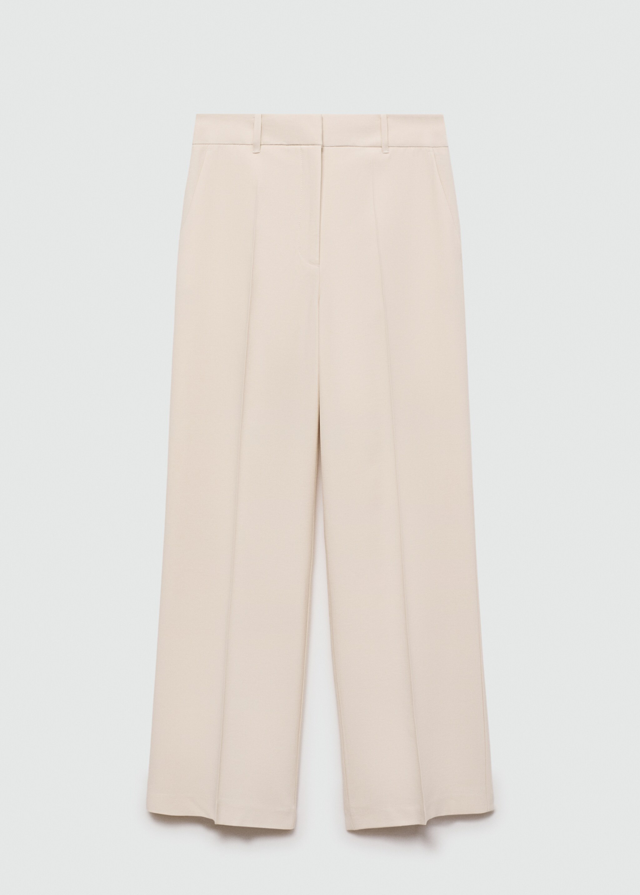 Pantalón pinzas wideleg - Artículo sin modelo, Crudo. Ref: 77020374-00.