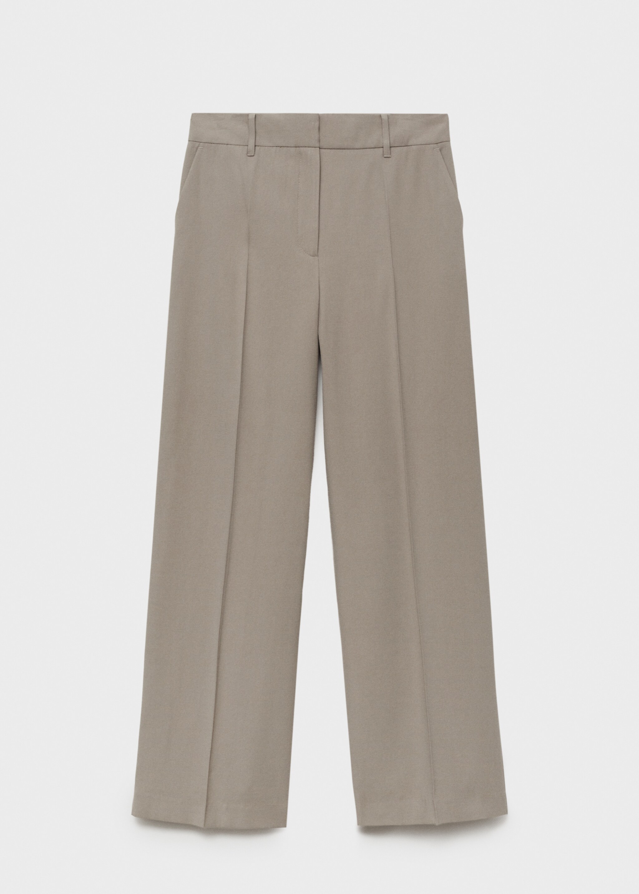 Pantalons pinces wideleg - Article sense model, Gris. Ref: 77020374-00.