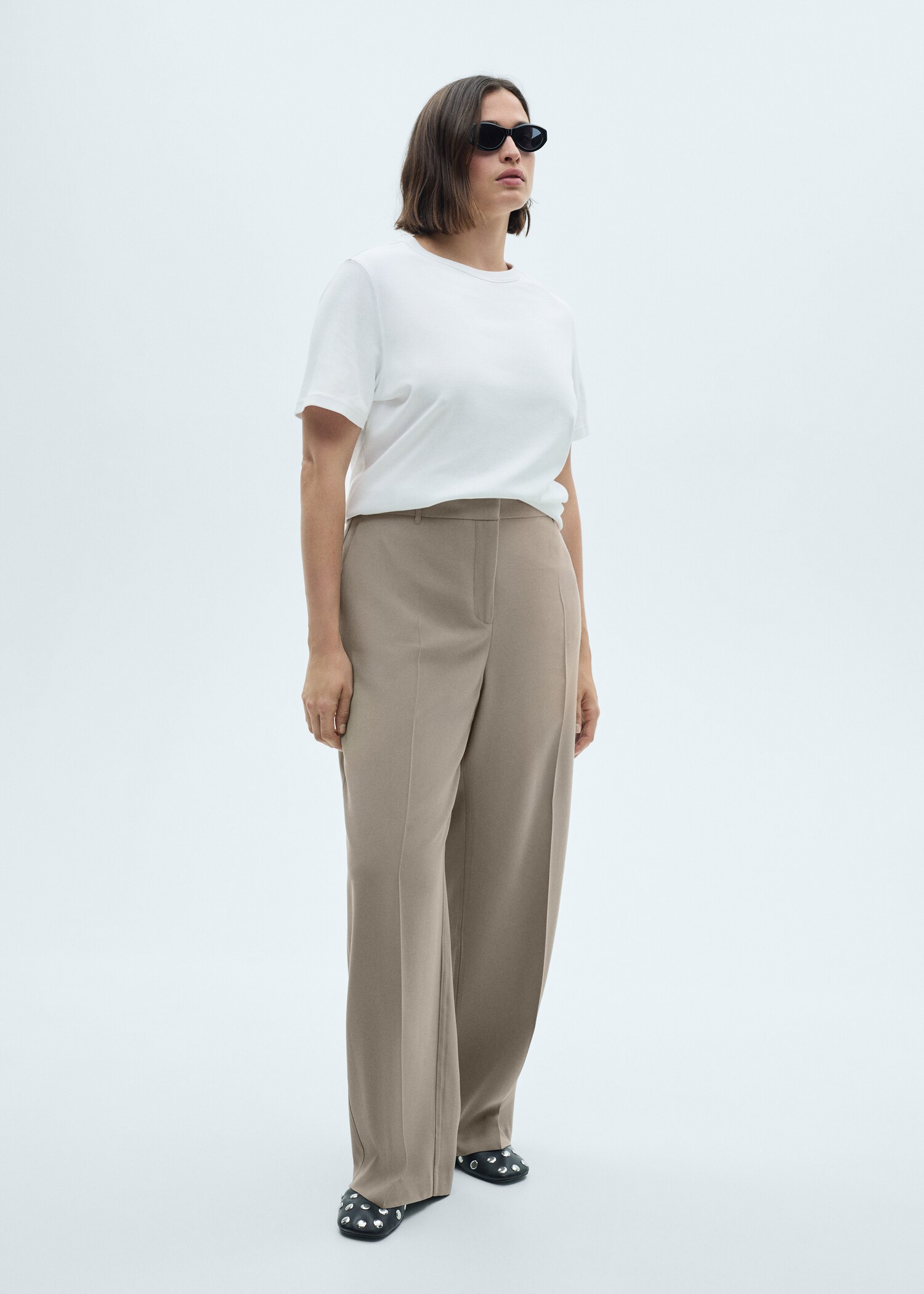 Wideleg pleated trousers - Details of the article 3