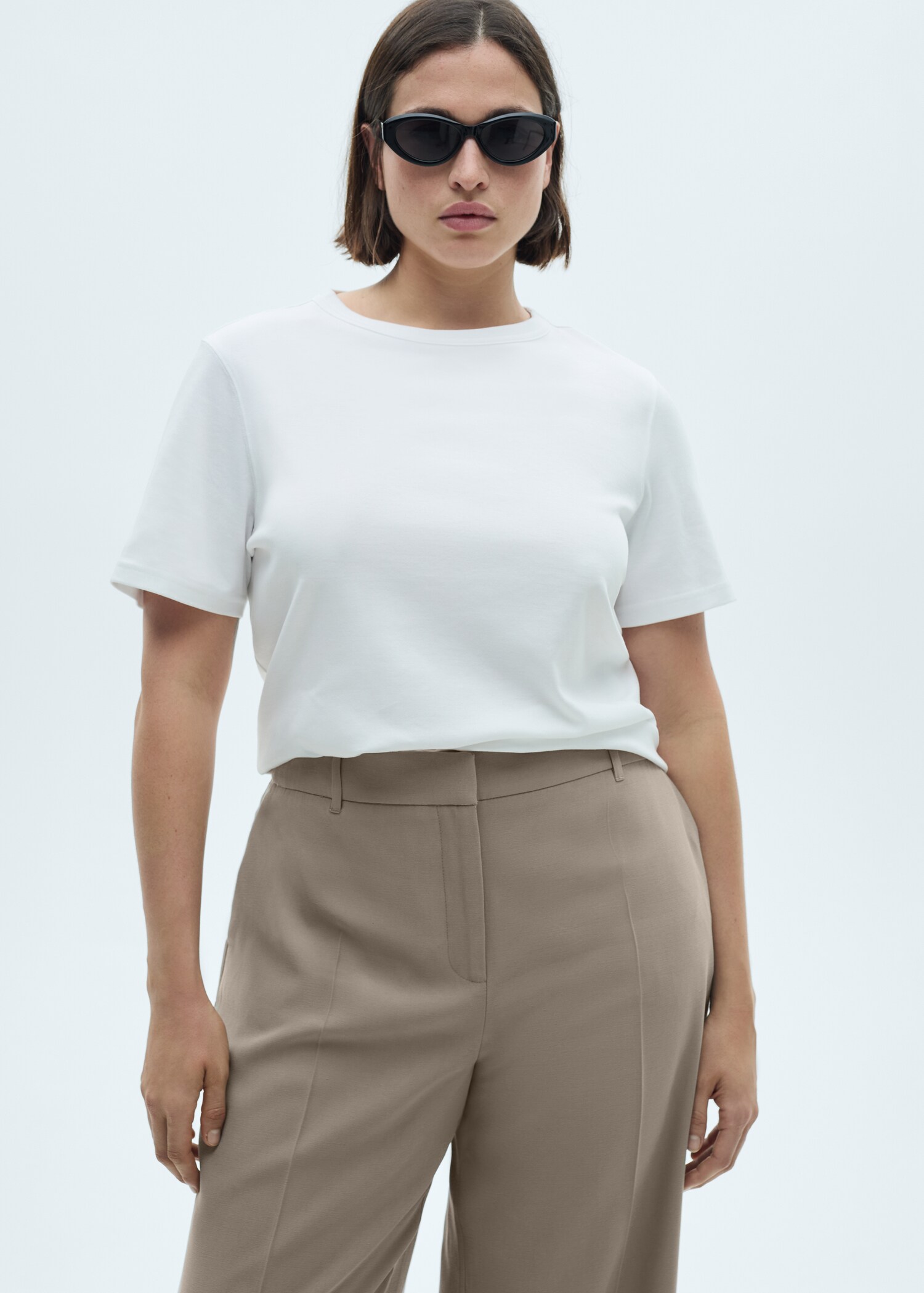 Wideleg pleated trousers - Details of the article 5