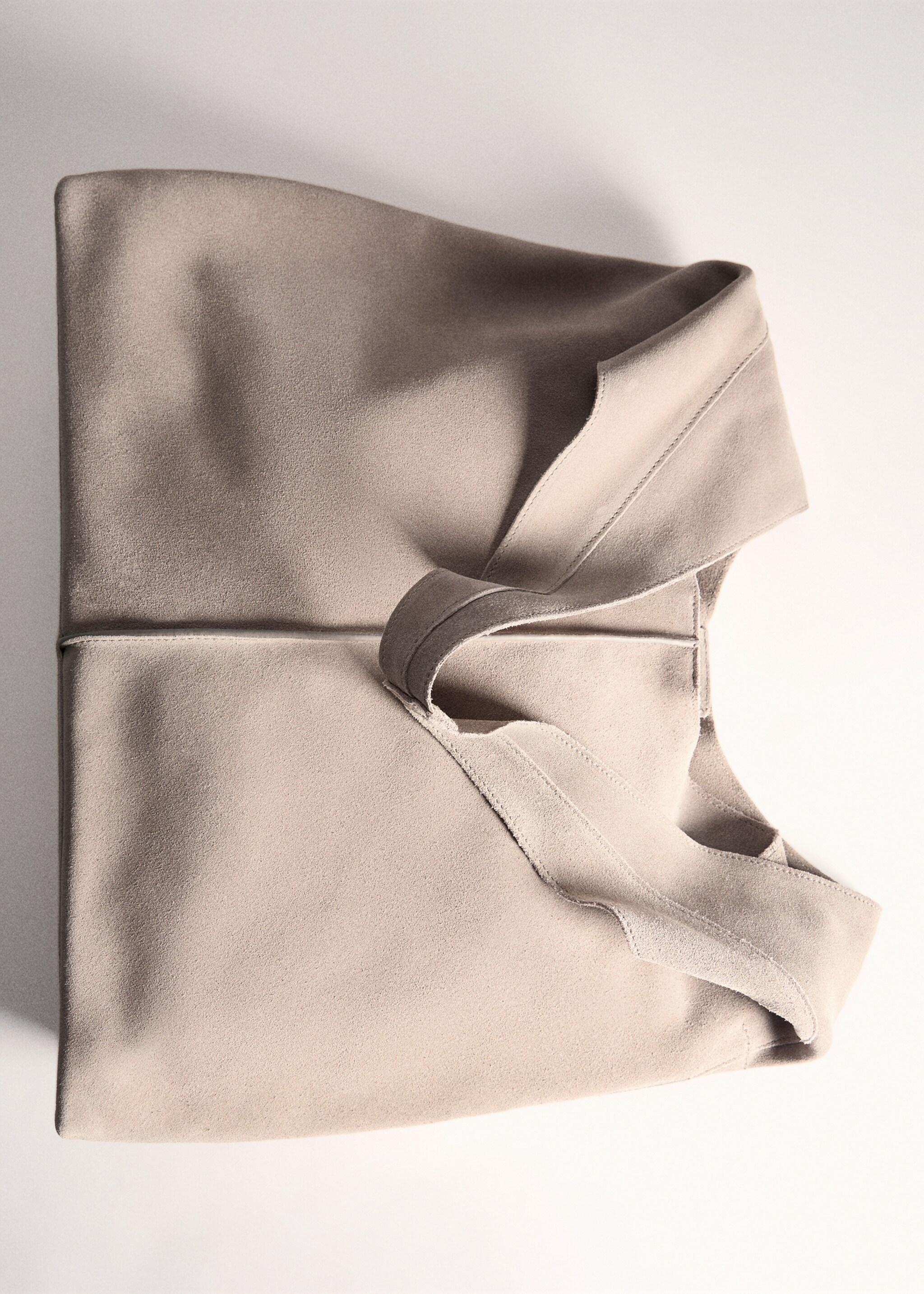 Leather shopper bag - Details of the article 5, Medium Brown. Ref: 77020389-00.