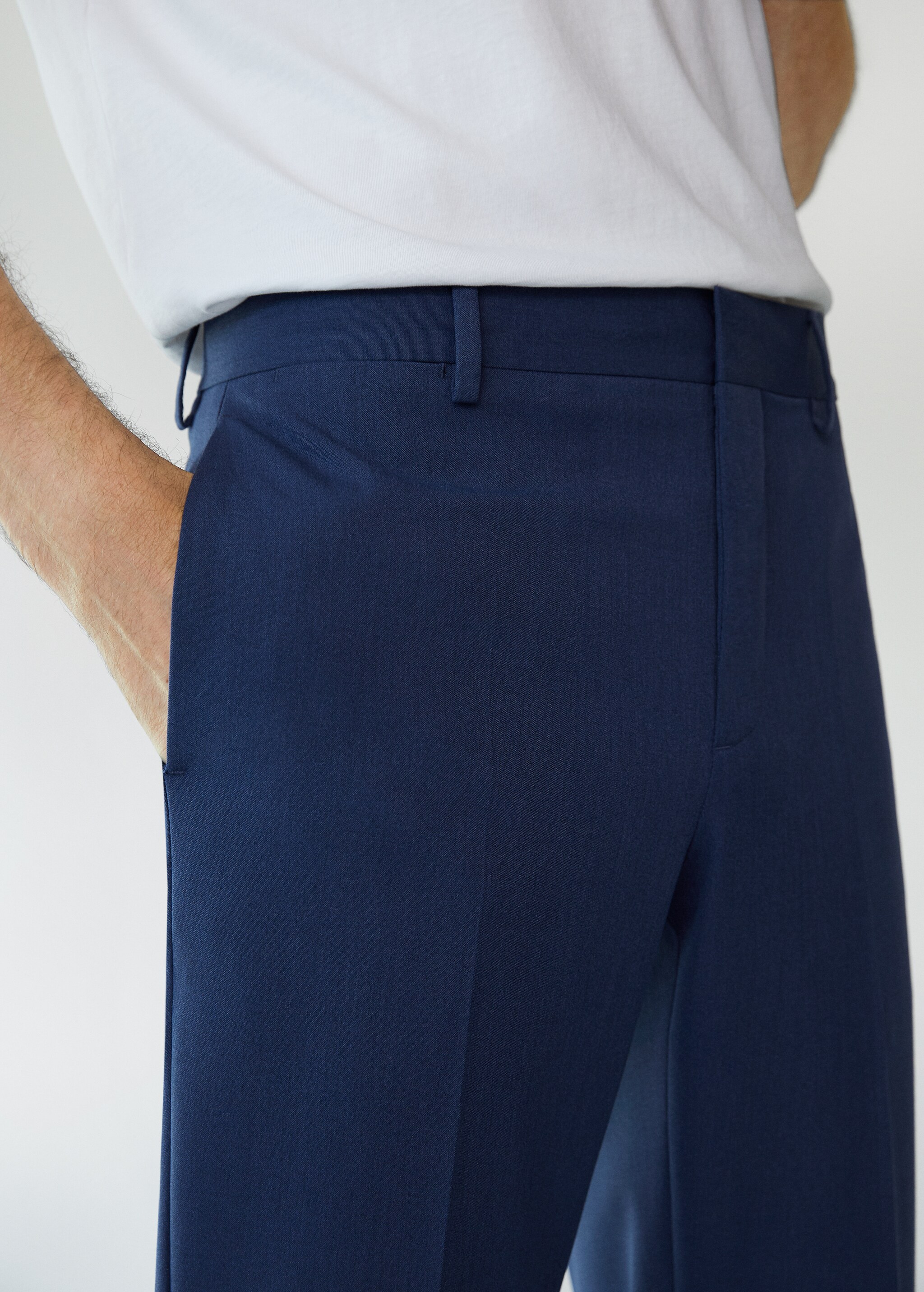 Super slim fit suit trousers - Details of the article 1
