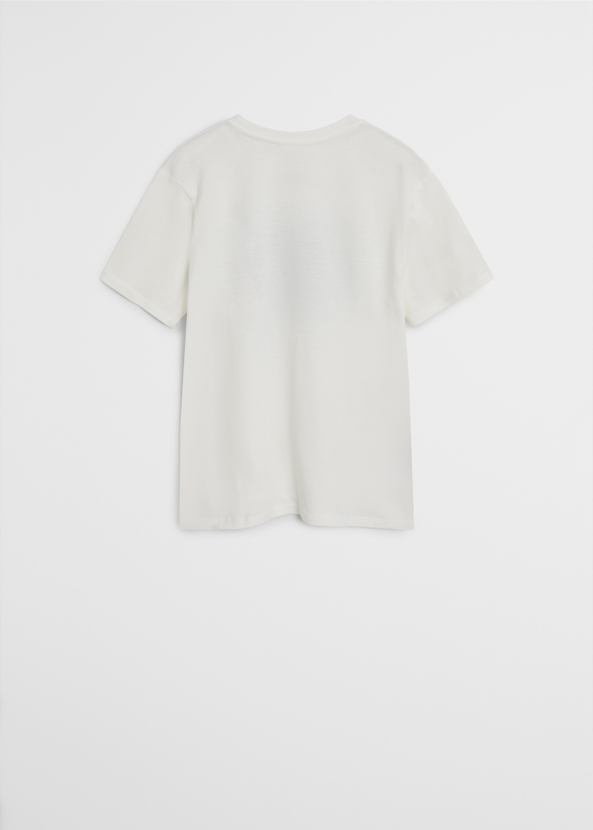 Organic printed cotton t-shirt - Reverse of the article