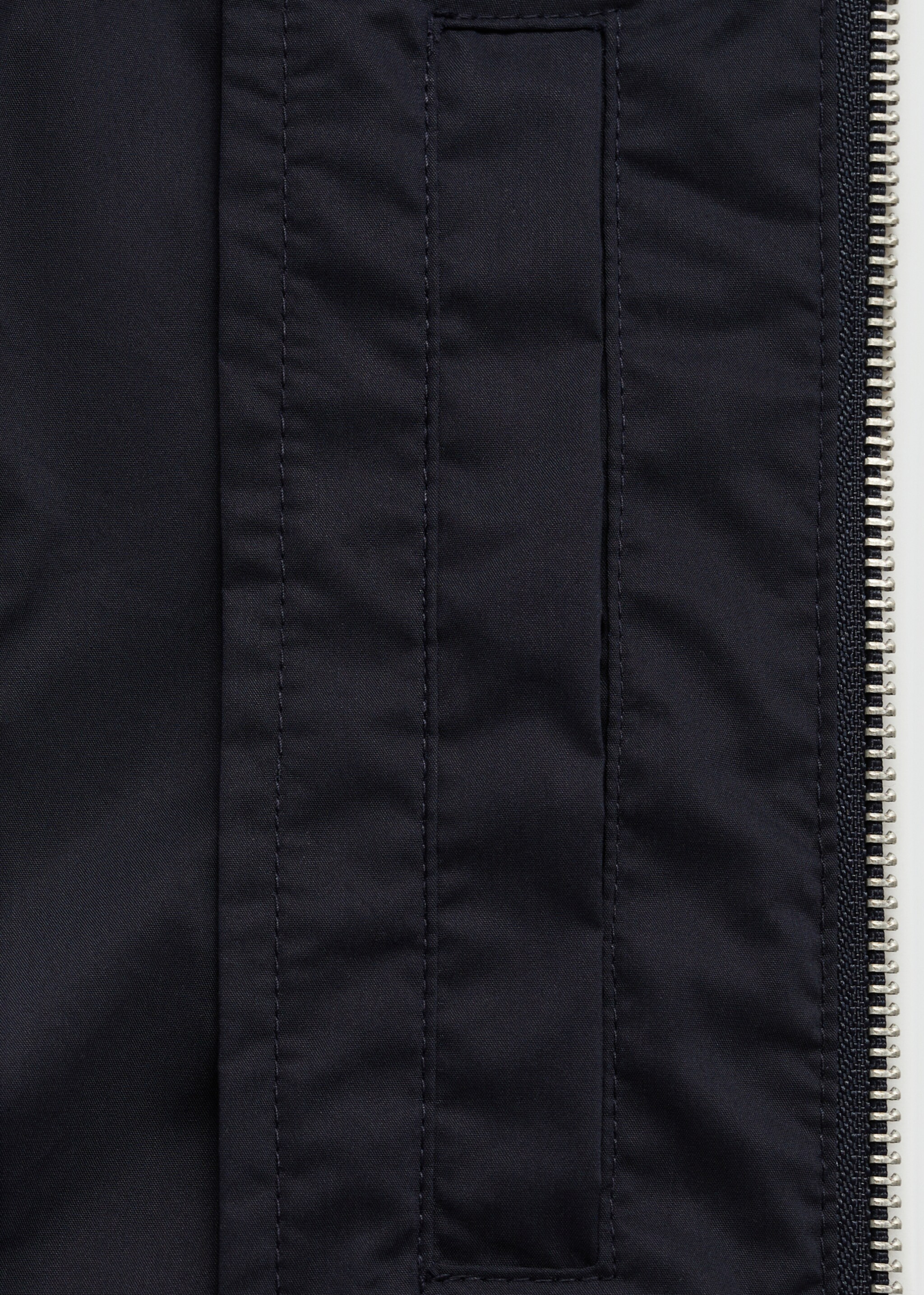 Bomber jacket with zip - Details of the article 0, Dark Navy. Ref: 77020564-00.