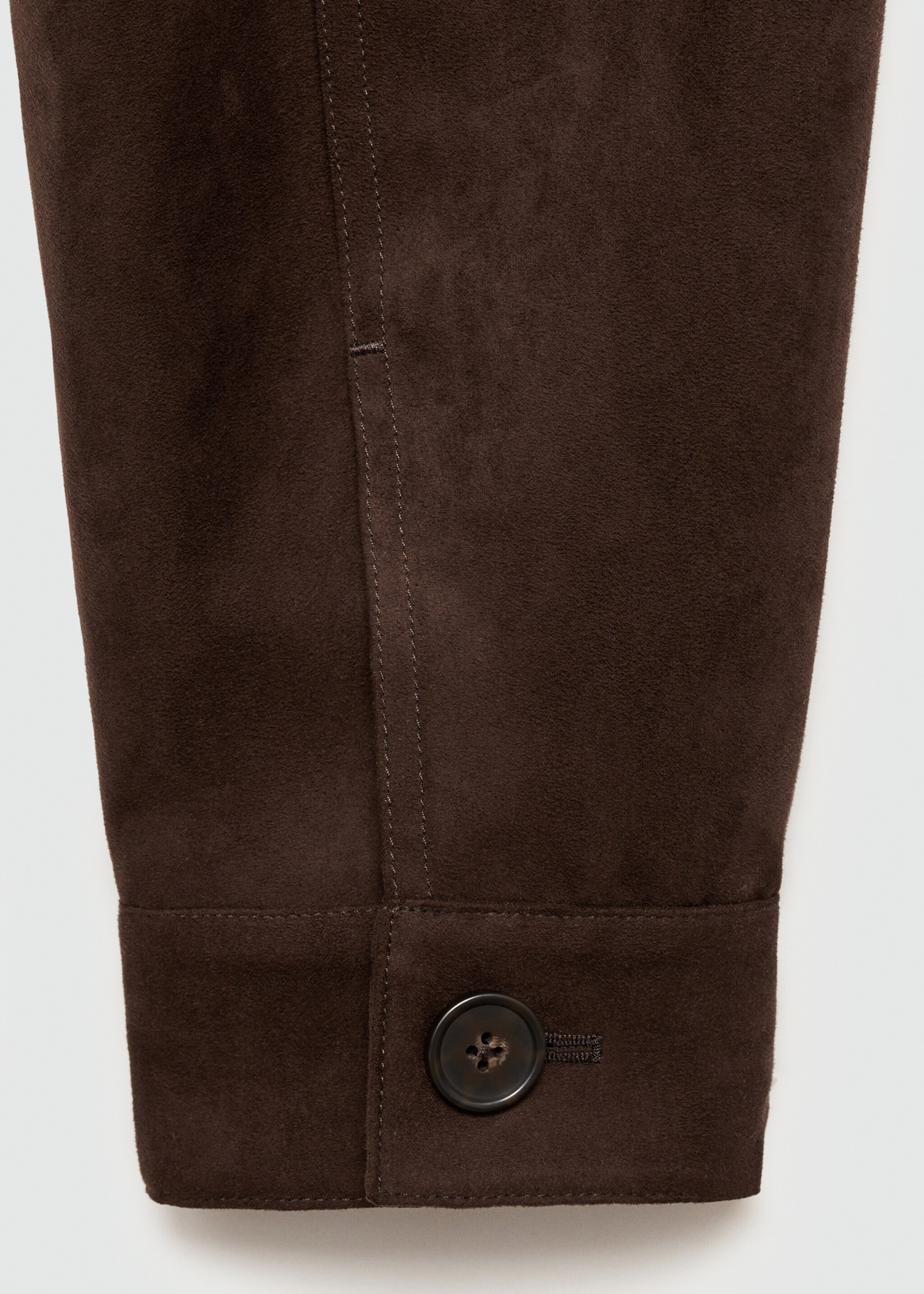 Suede-effect jacket with pockets - Details of the article 0