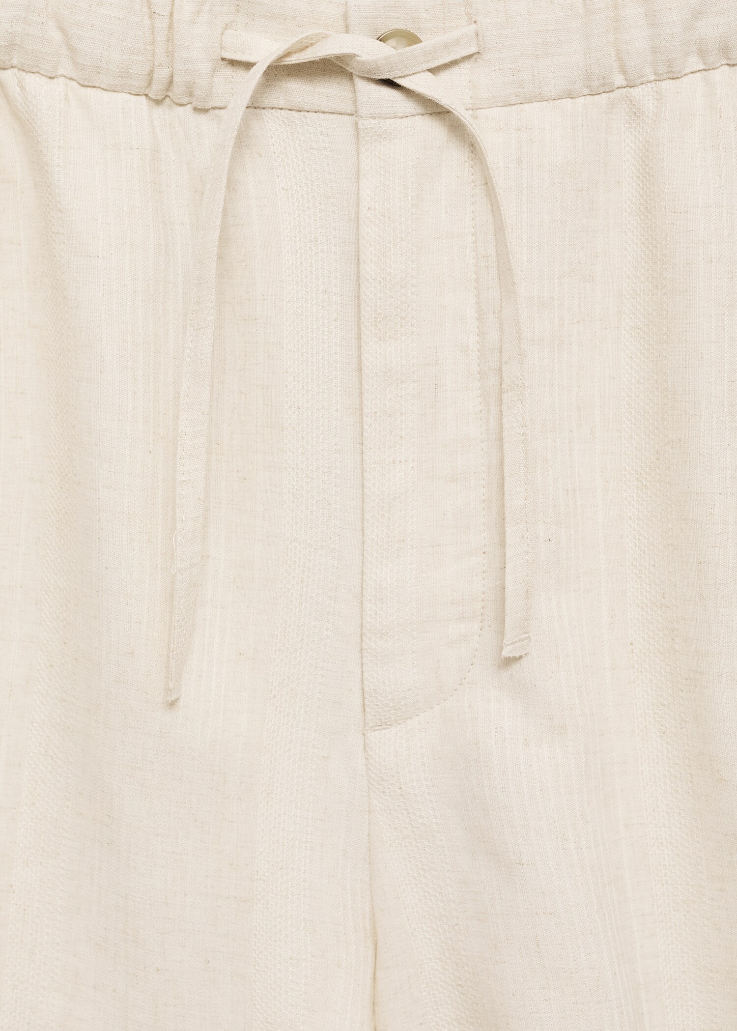 Bermudashorts aus Baumwoll-Leinengemisch mit Kordelzug - Detail des Artikels 8