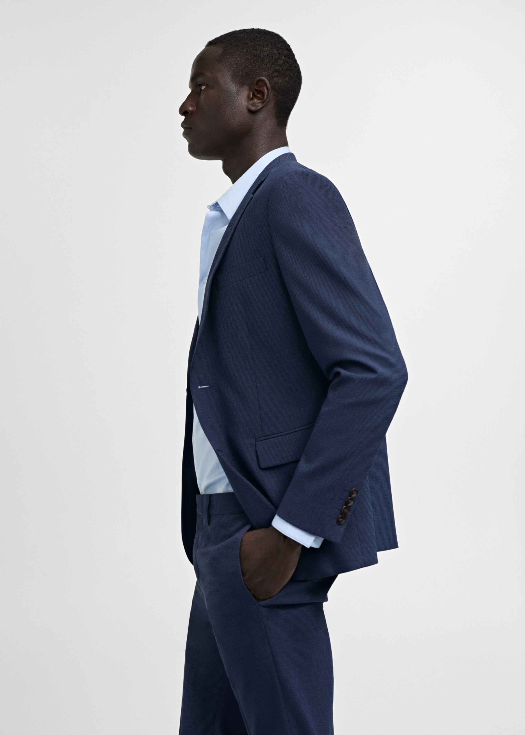 Americana traje París super slim fit - Detalle del artículo 2, Azul tinta. Ref: 77020572-00.