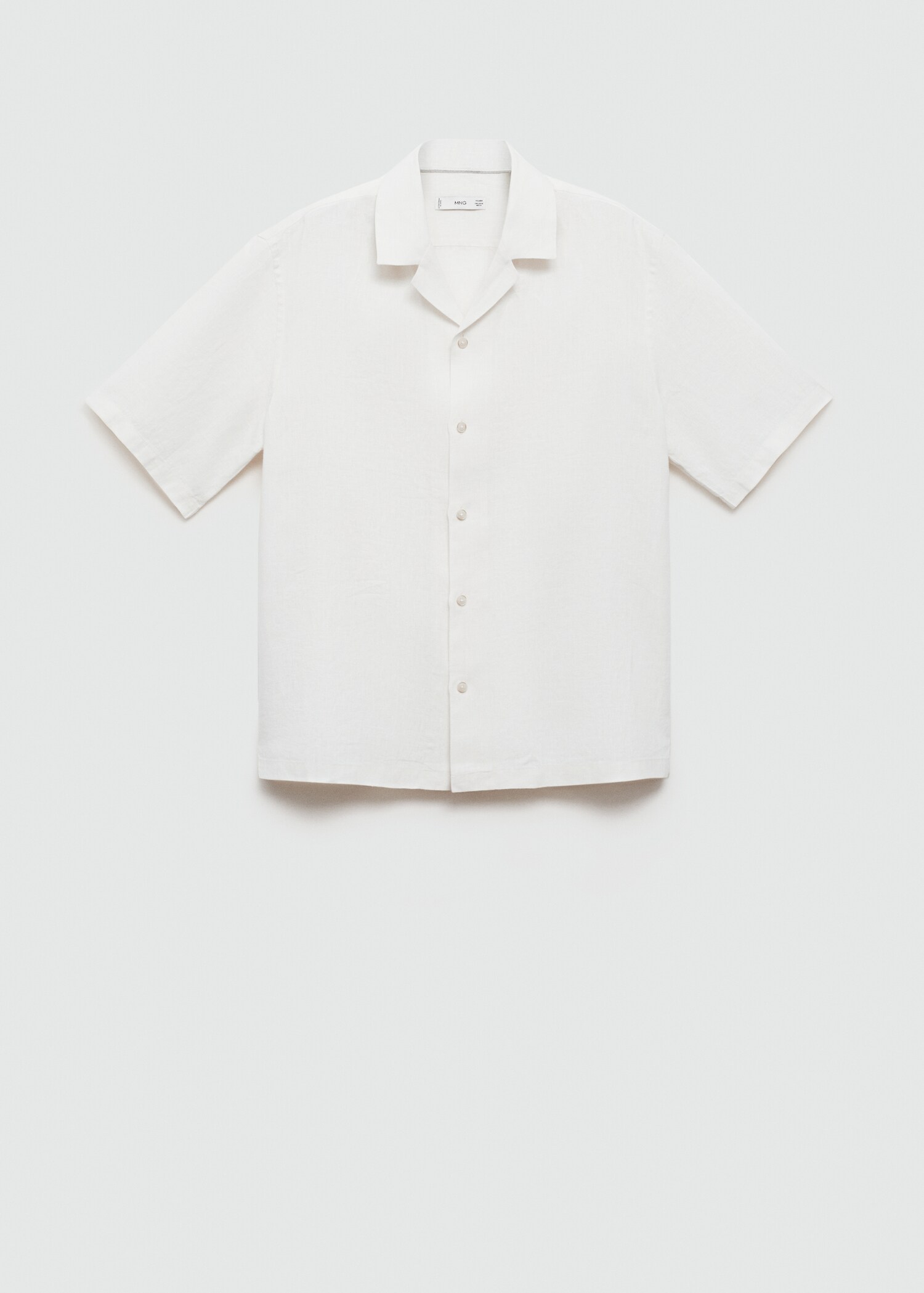 Regular-fit 100% linen shirt - Article without model