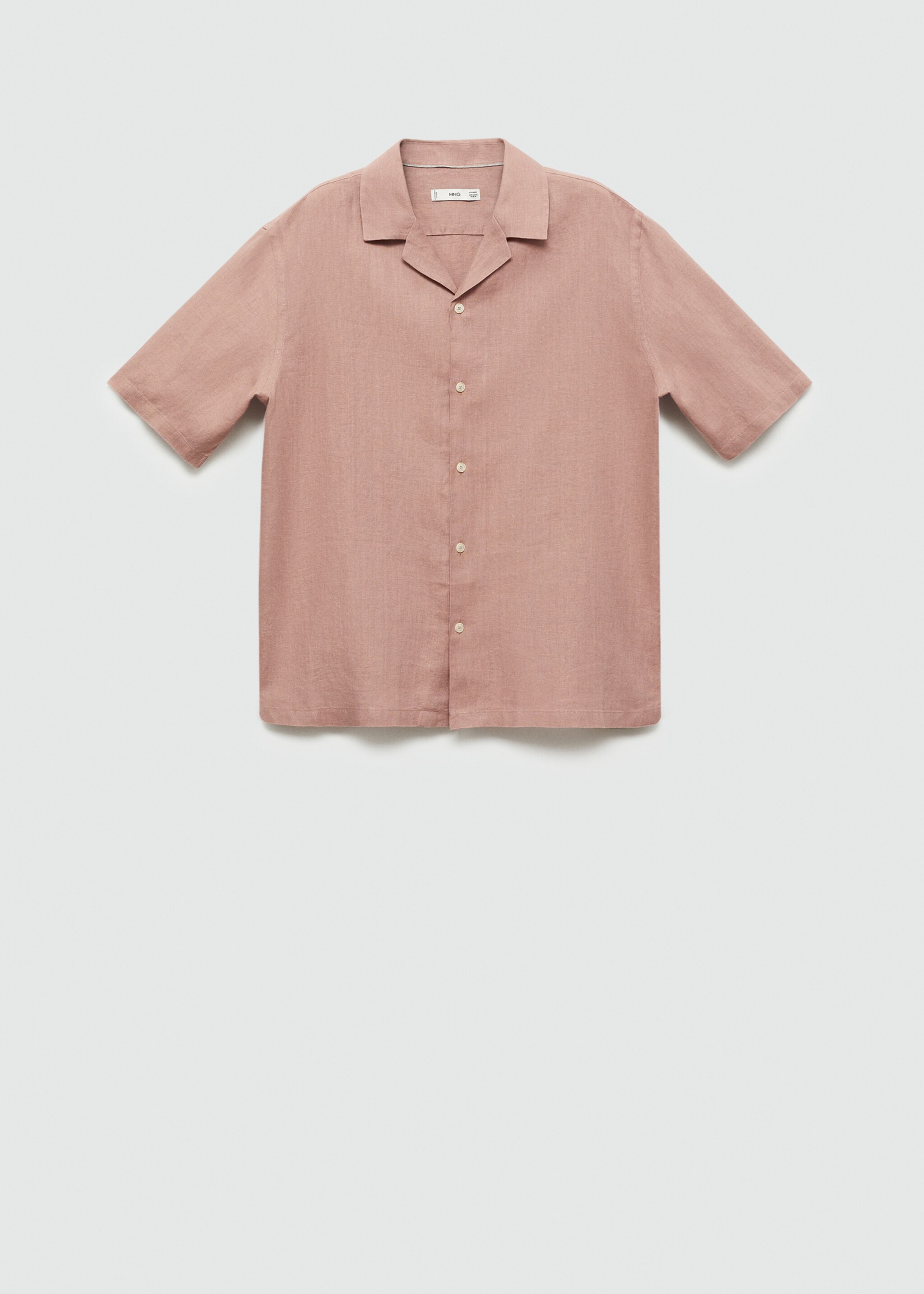 Regular-fit 100% linen shirt - Article without model