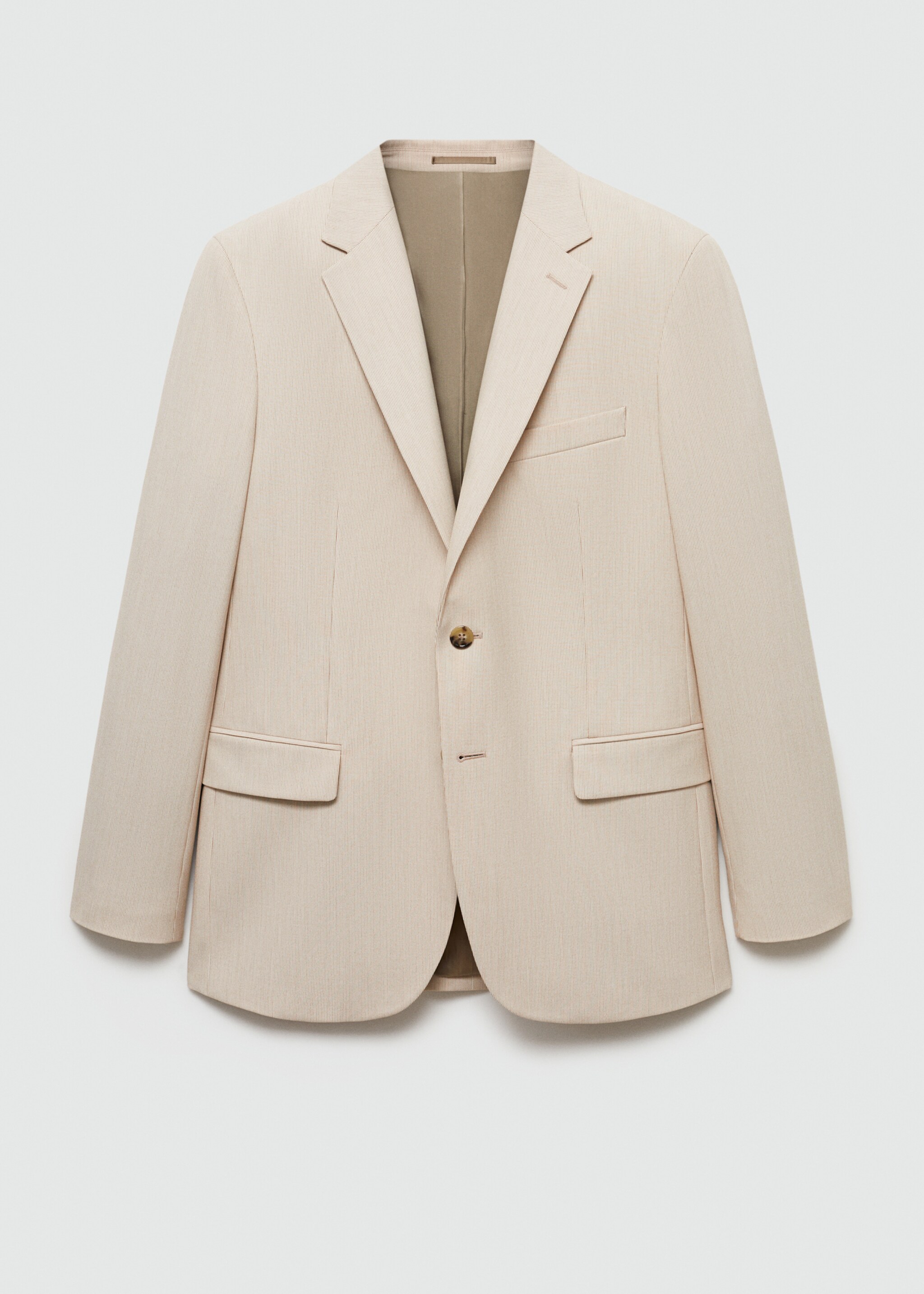 Americana traje slim fit tejido comfort stretch - Artículo sin modelo, Beige. Ref: 77020574-00.