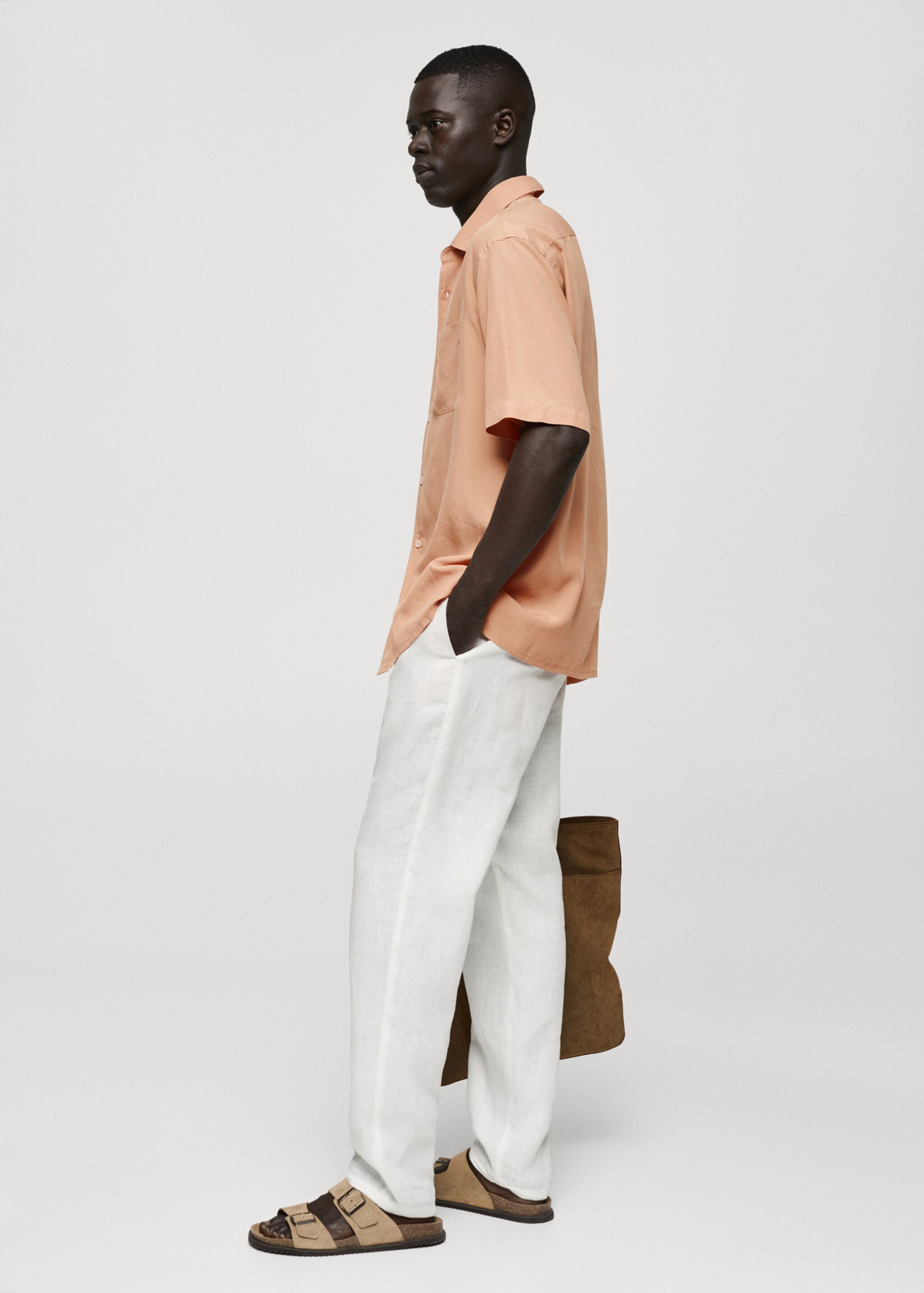 Relaxed-fit 100% Tencel shirt - Details of the article 2