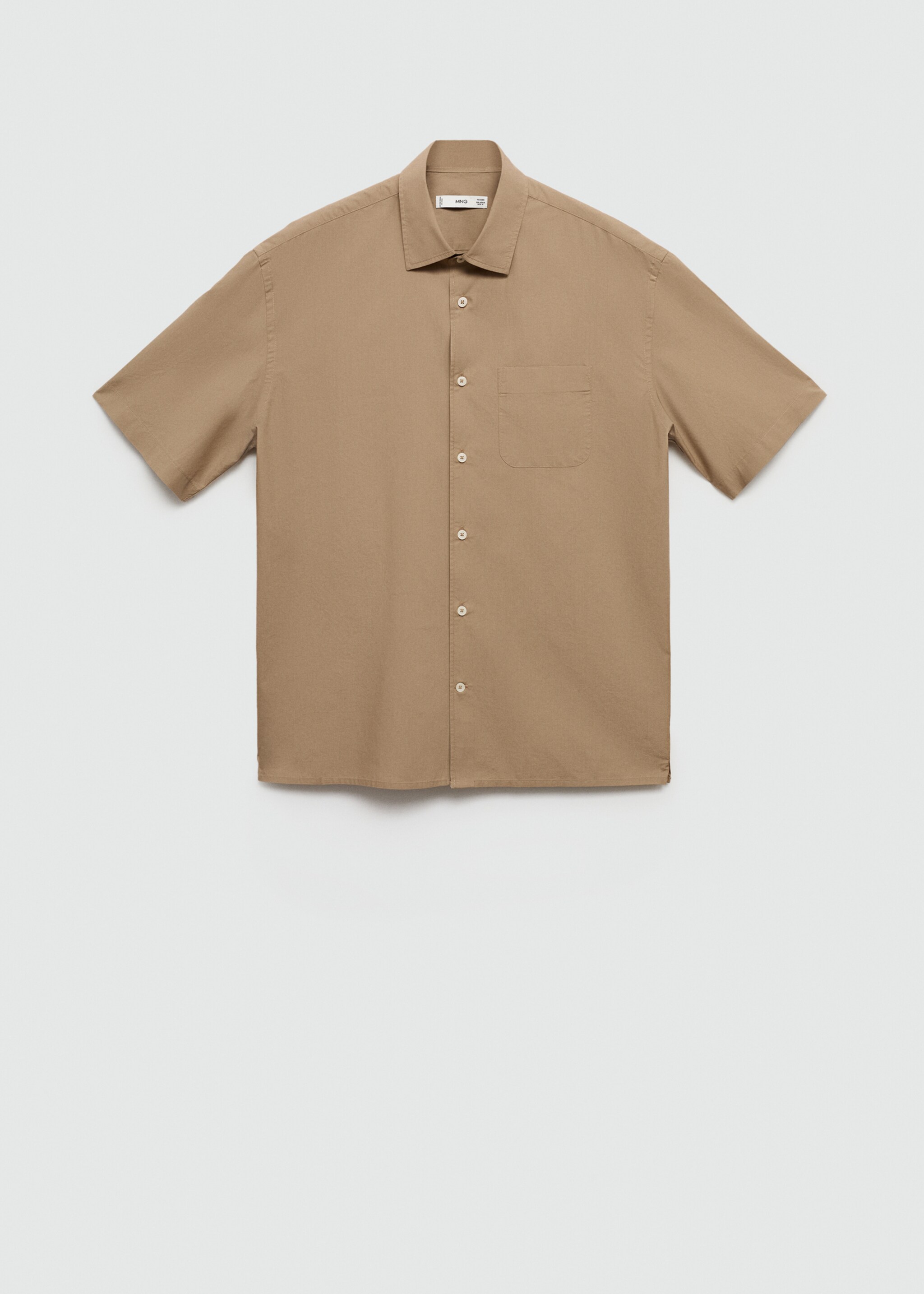 Tencel™ katoenen overhemd met zak - Artikel zonder model