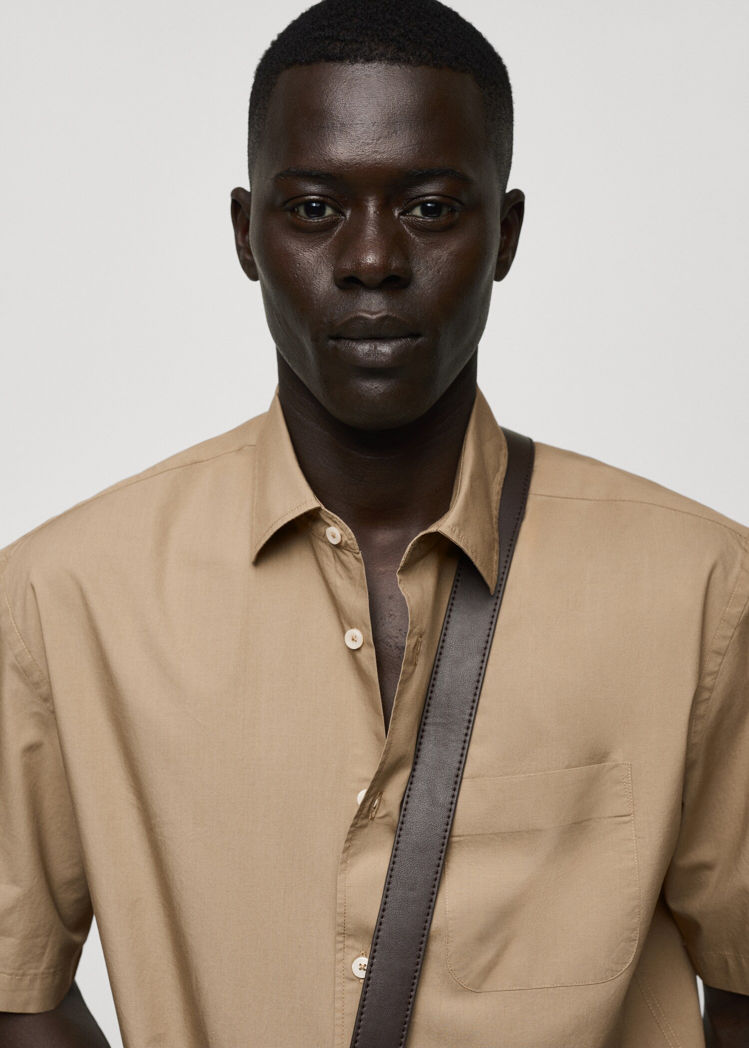 Tencel™™ cotton shirt with pocket - Details of the article 1