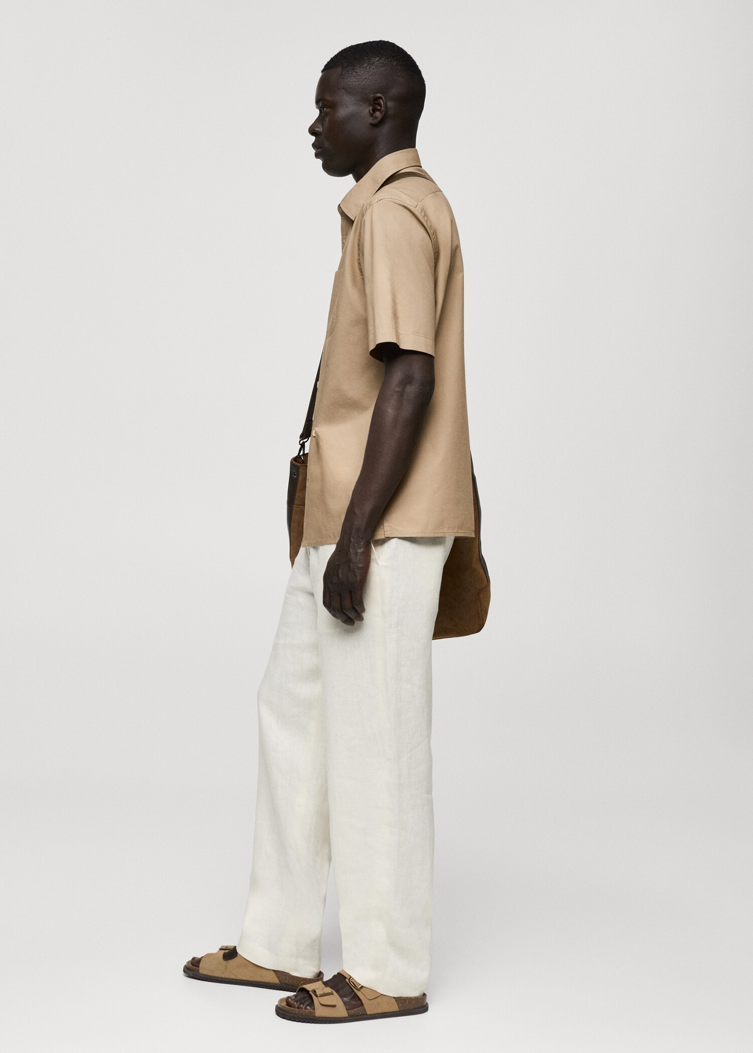 Tencel™™ cotton shirt with pocket - Details of the article 2