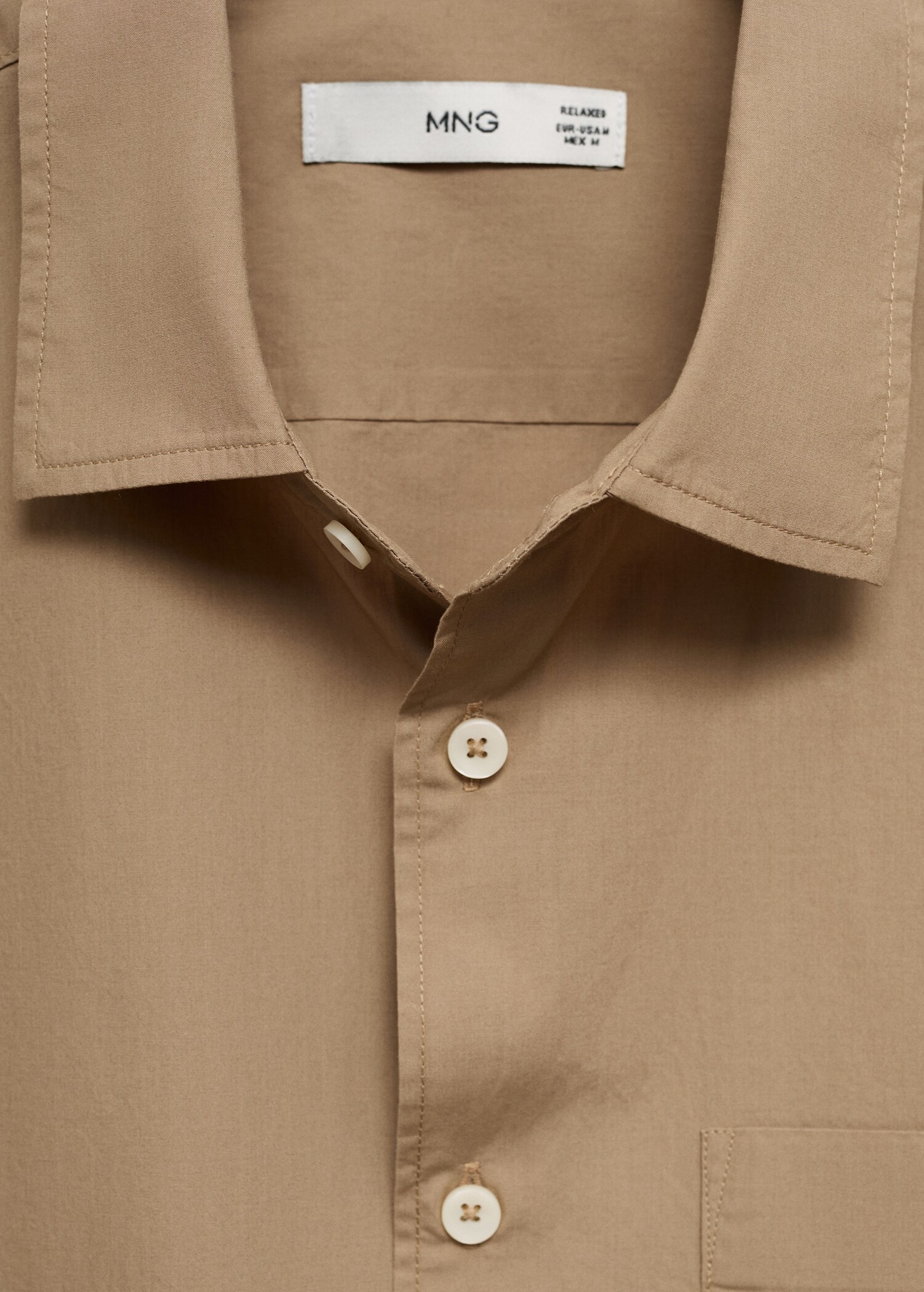 Tencel™™ cotton shirt with pocket - Details of the article 8