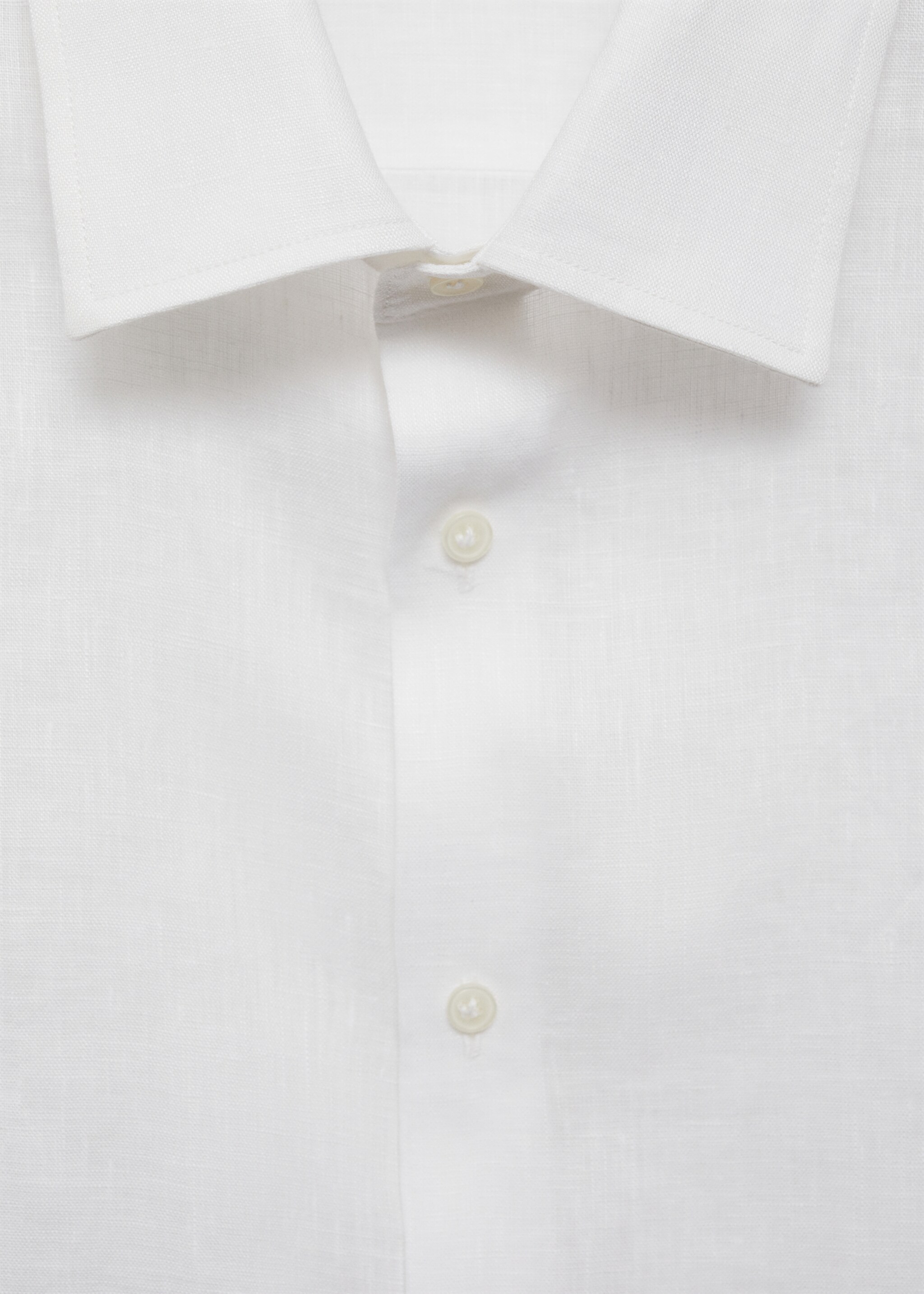 Regular-fit 100% linen shirt - Details of the article 8