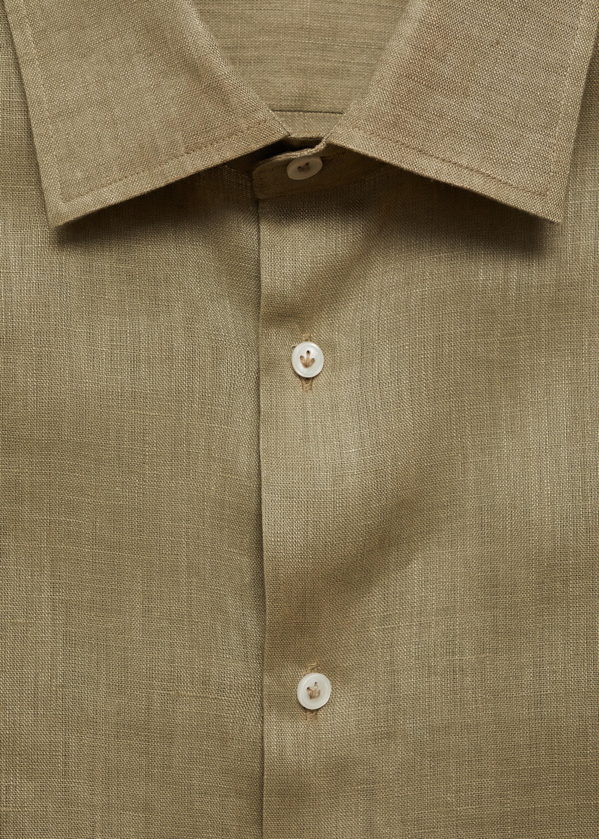 Camisa regular fit 100% lino - Detalle del artículo 8