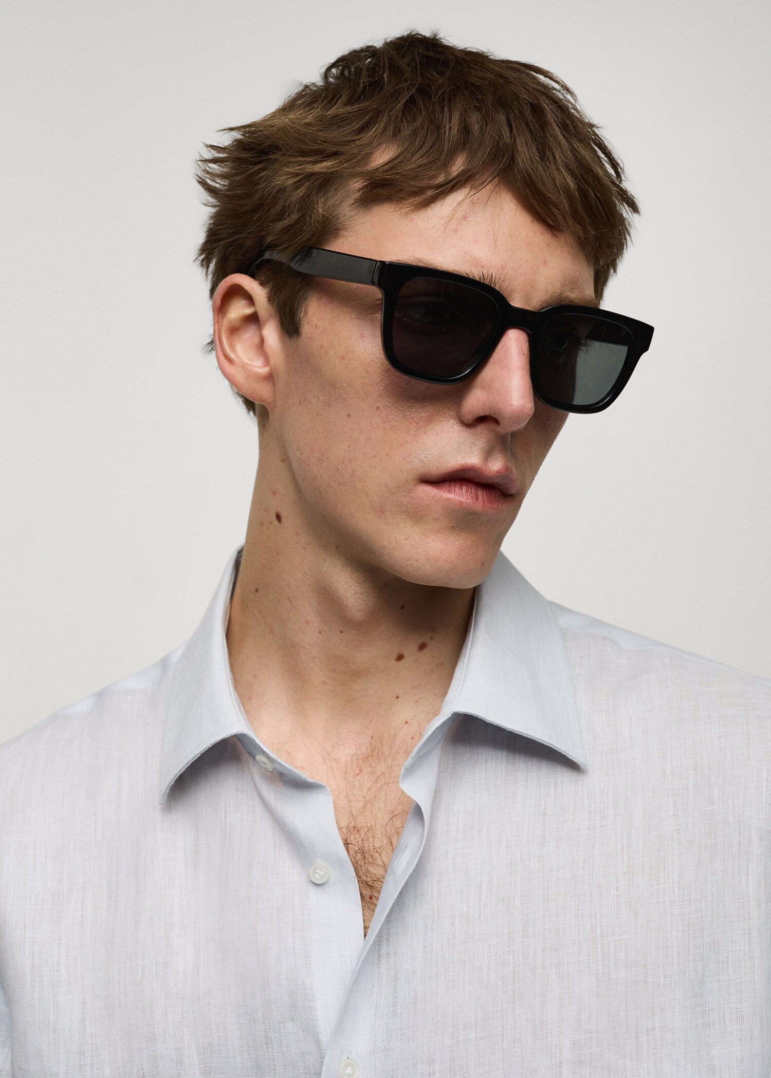 Regular Fit-Hemd aus 100 % Leinen - Detail des Artikels 1
