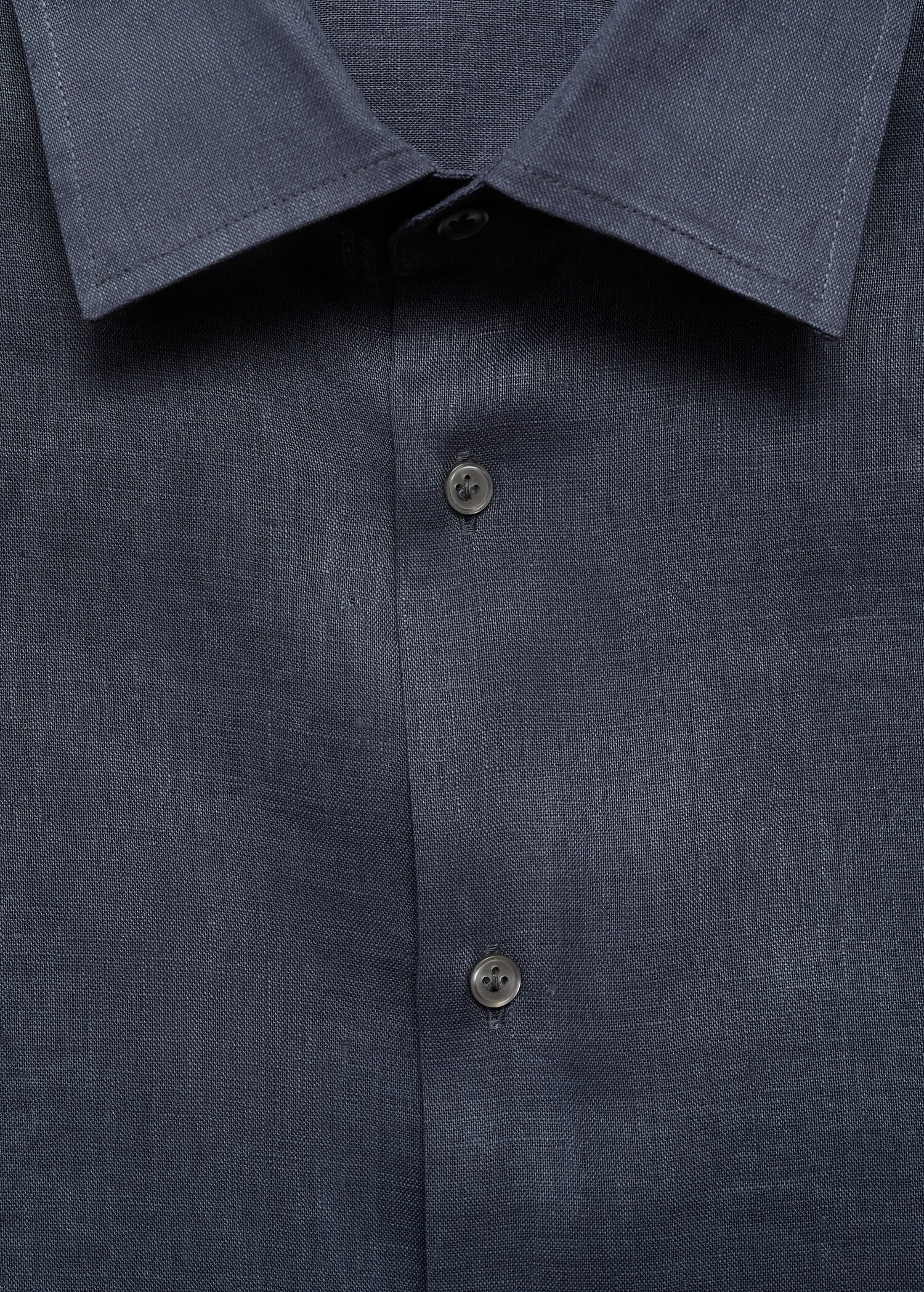 Regular Fit-Hemd aus 100 % Leinen - Detail des Artikels 8