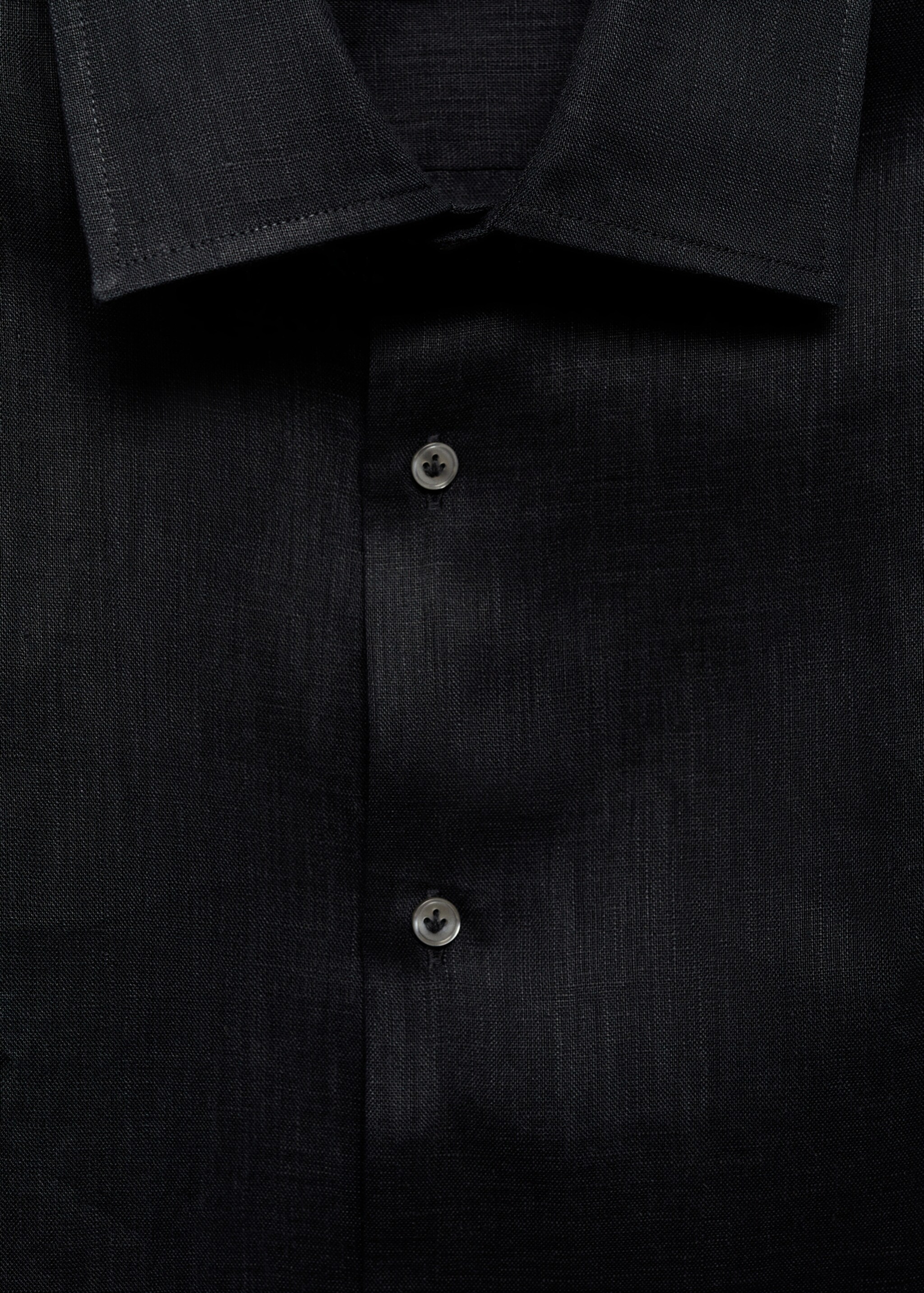 Regular Fit-Hemd aus 100 % Leinen - Detail des Artikels 8