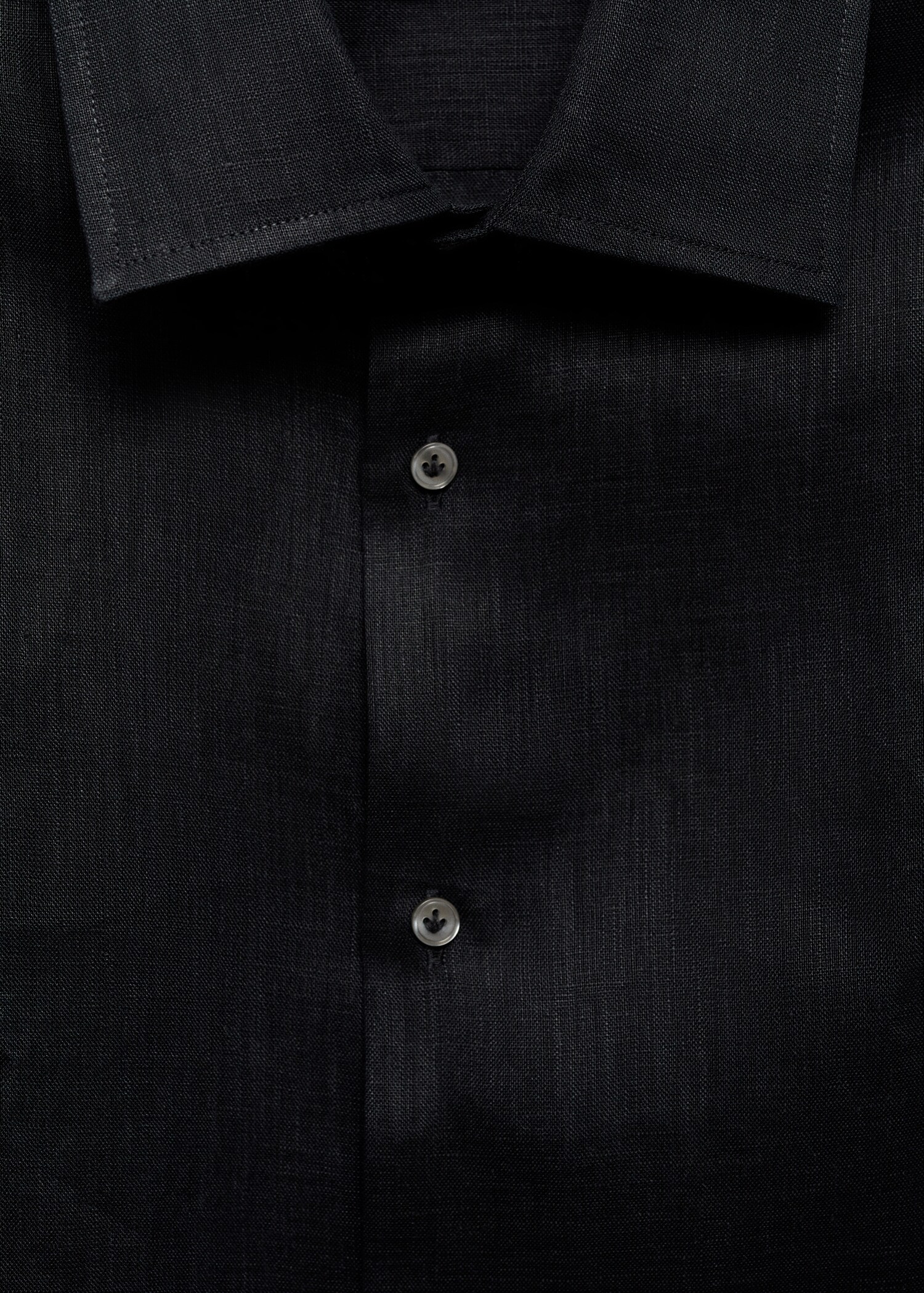 Regular Fit-Hemd aus 100 % Leinen - Detail des Artikels 8