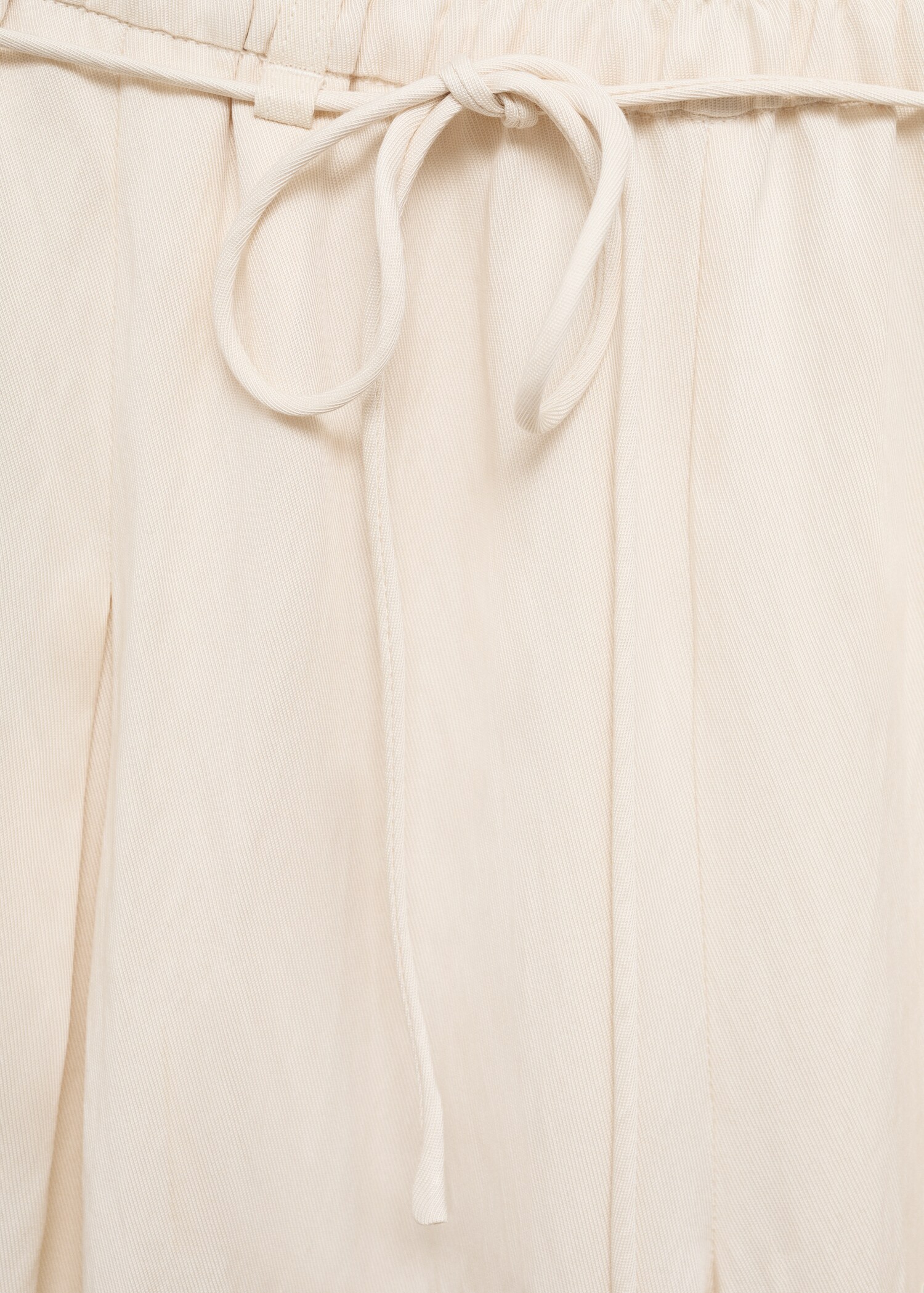 Straight lyocell trousers - Details of the article 0