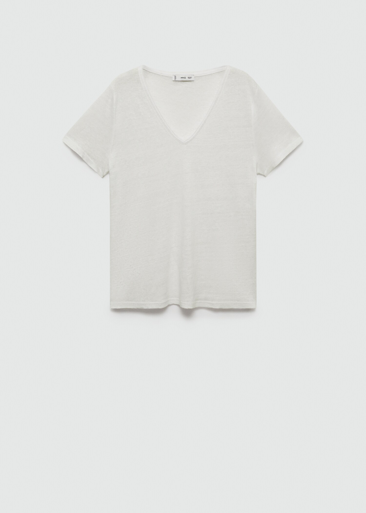 Kurzärmliges Leinen-T-Shirt - Artikel ohne Model