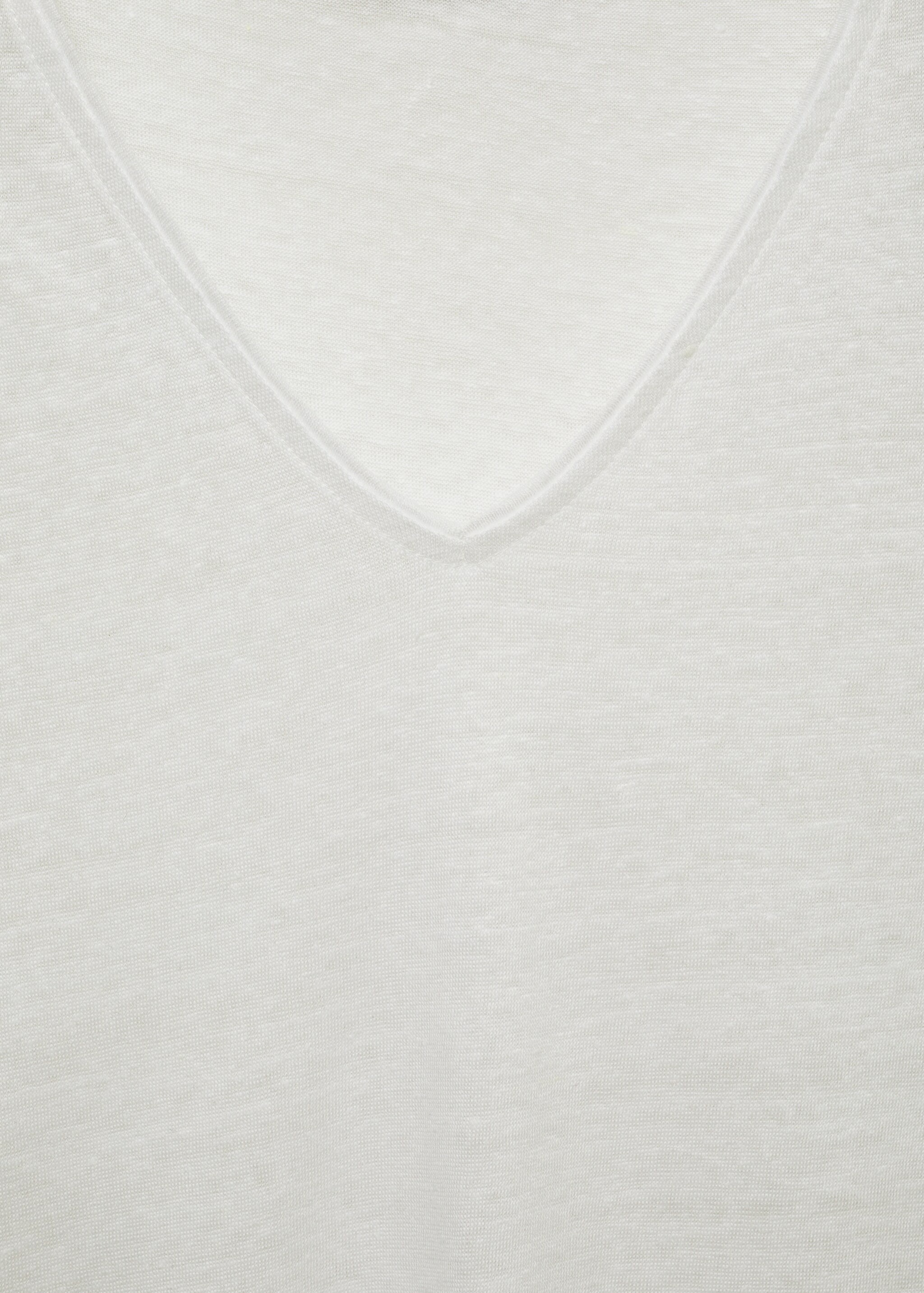 Short-sleeved linen t-shirt - Details of the article 8