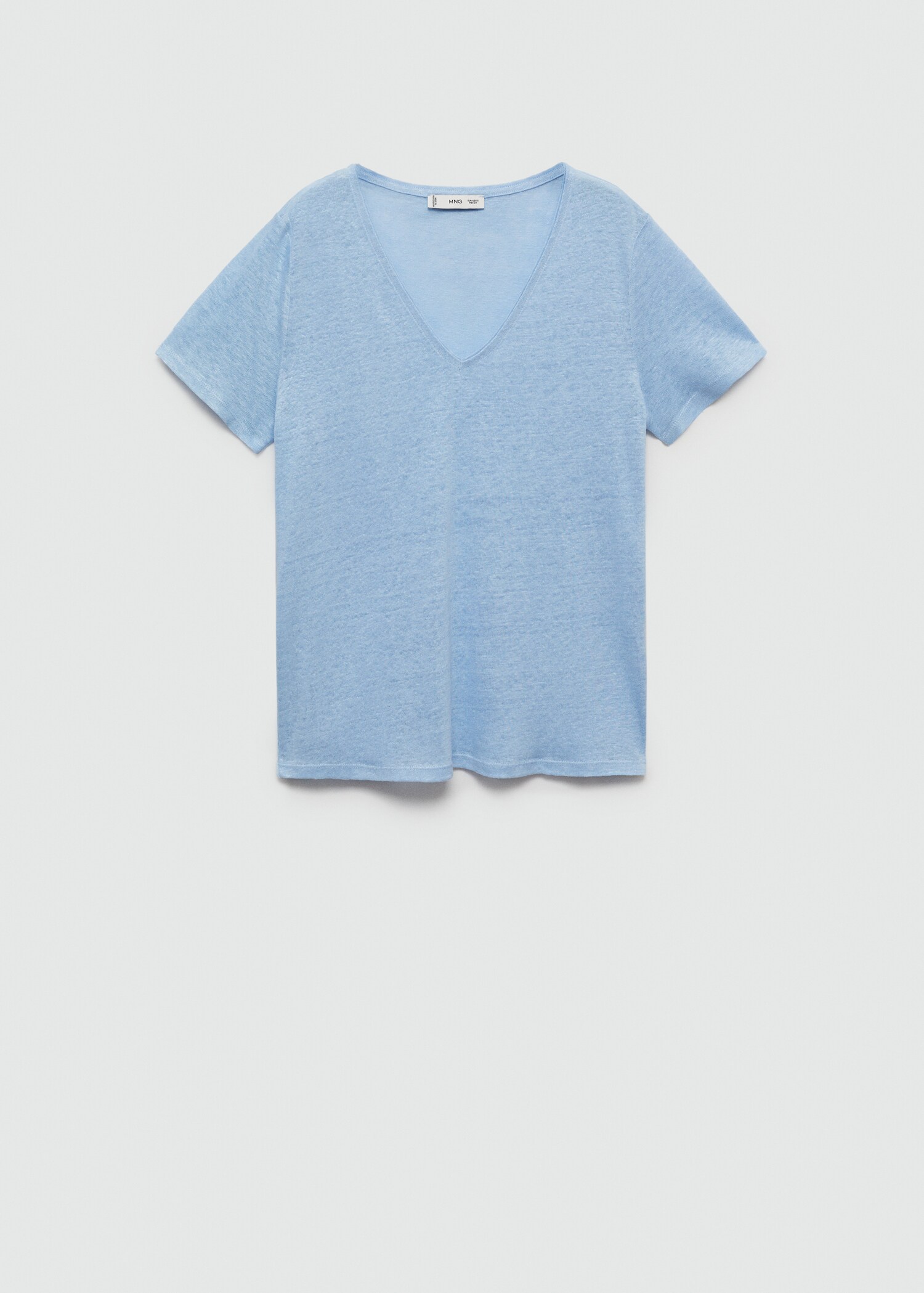 Kurzärmliges Leinen-T-Shirt - Artikel ohne Model