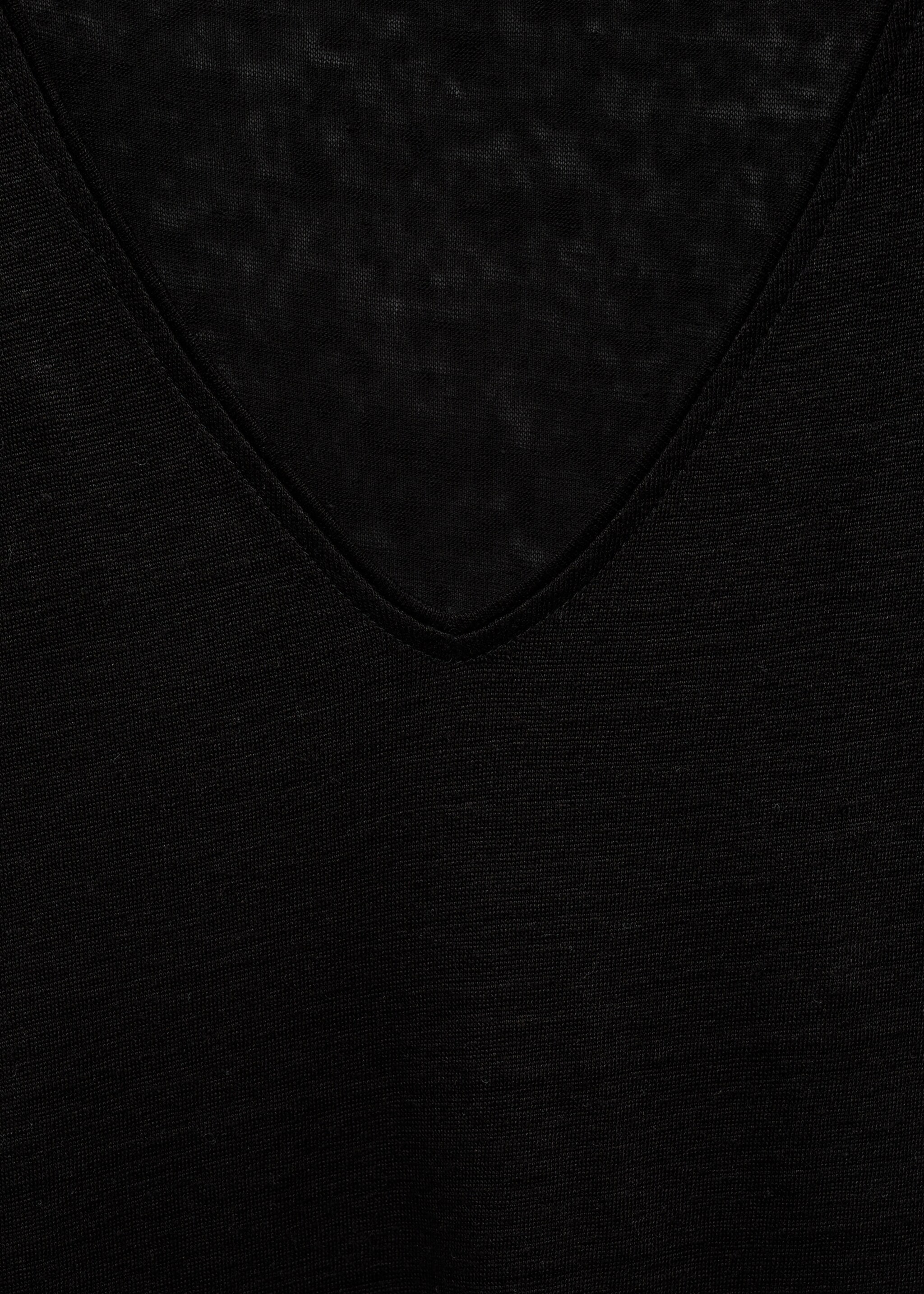 Short-sleeved linen t-shirt - Details of the article 8