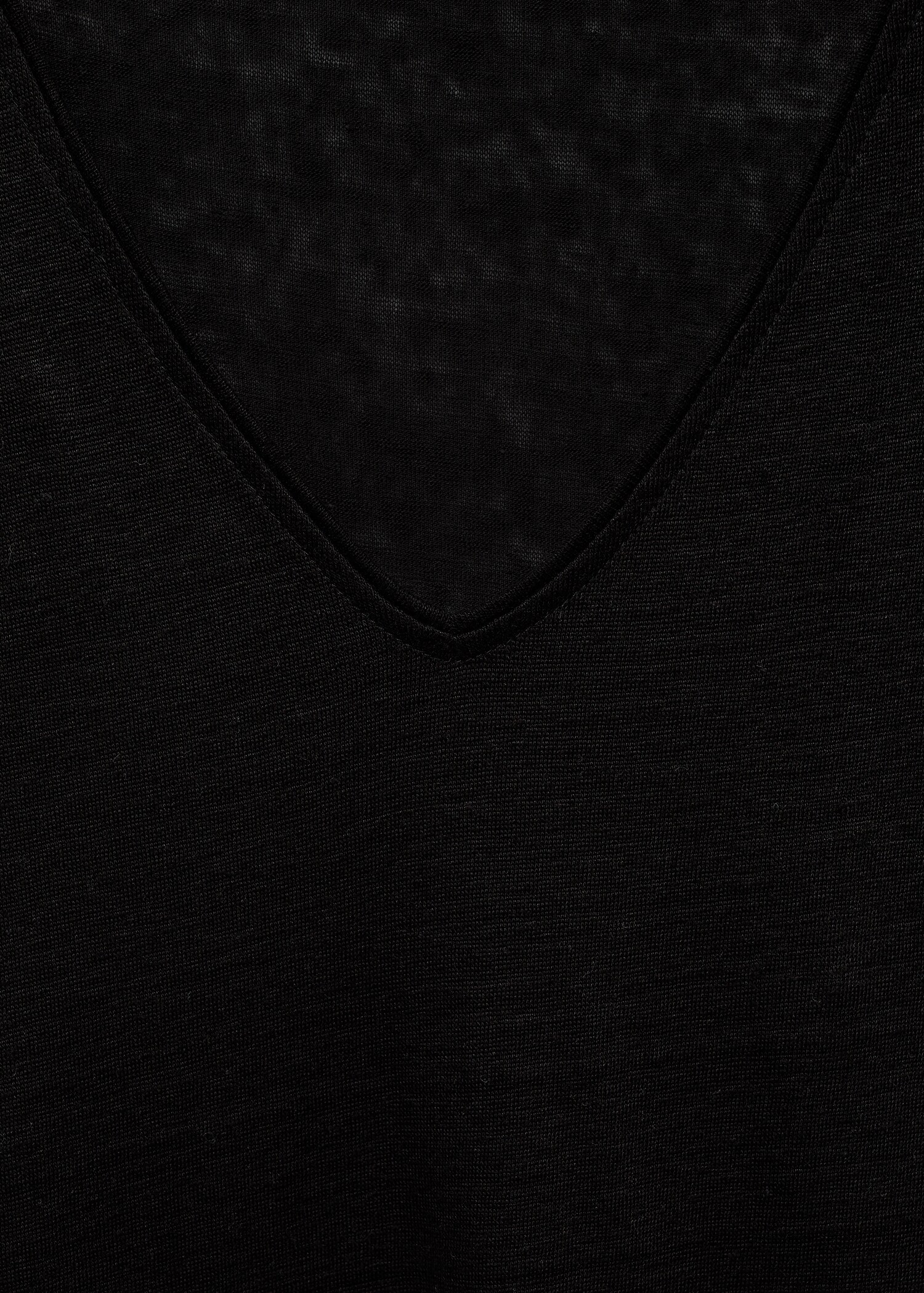 Kurzärmliges Leinen-T-Shirt - Detail des Artikels 8
