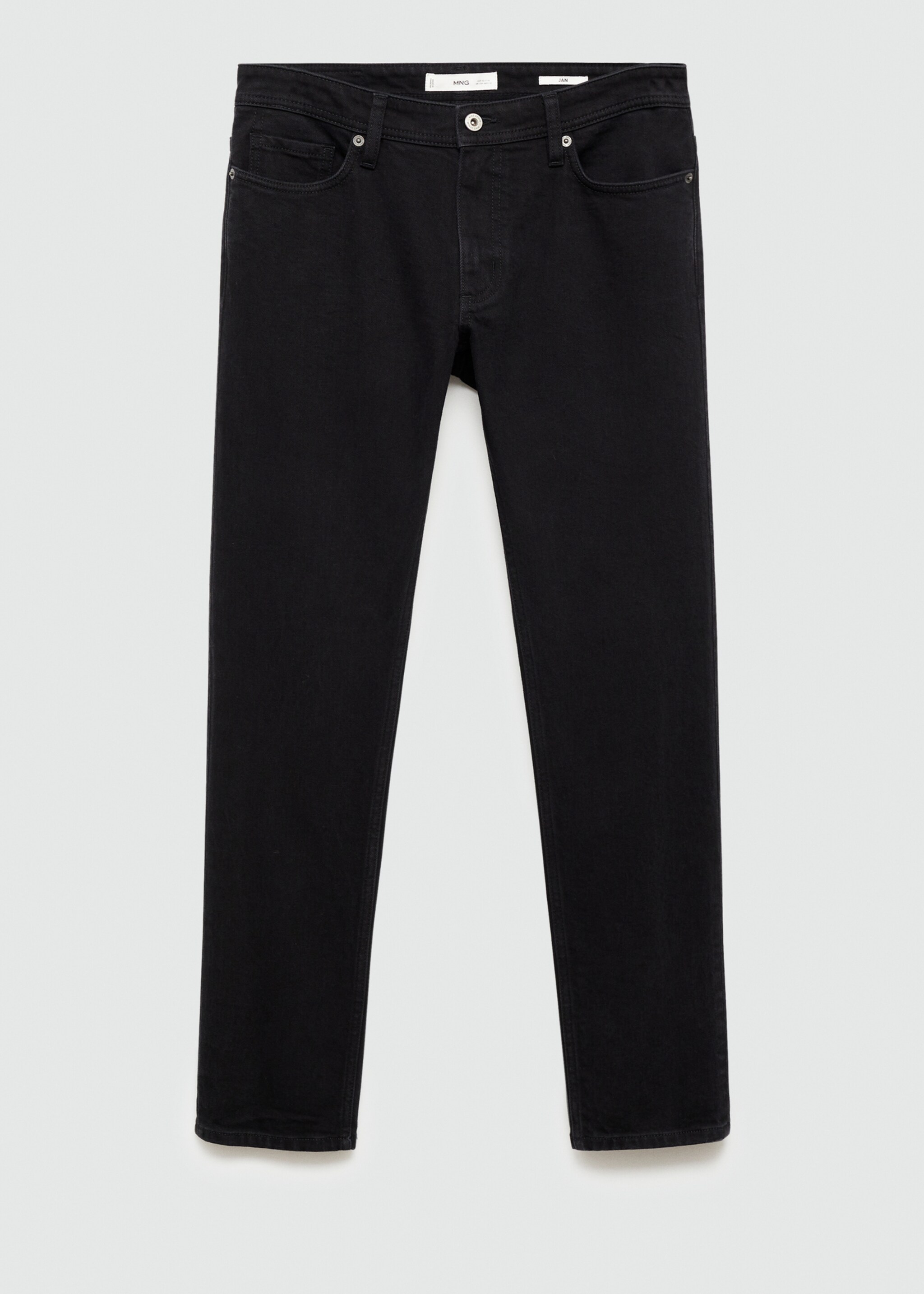 Jan slim-fit jeans - Article without model, Black denim. Ref: 77020596-00.