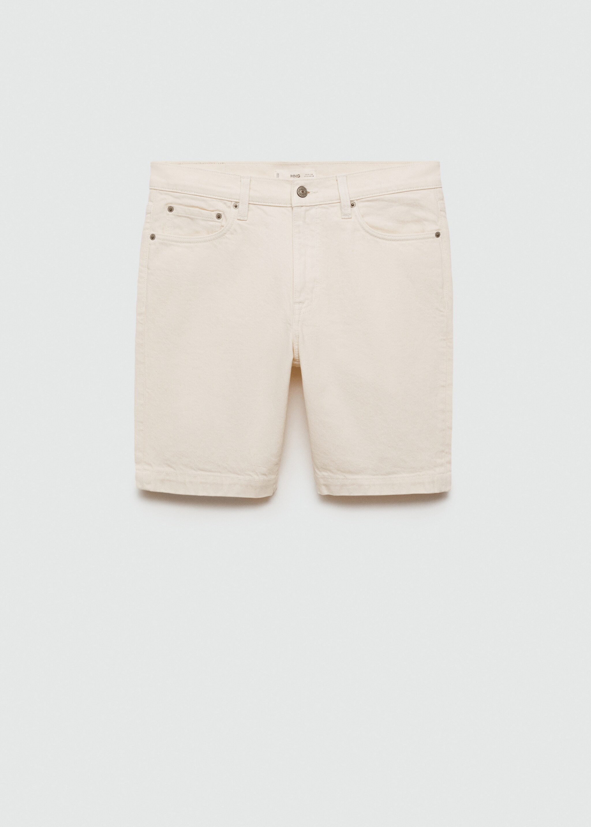 Regular-fit denim bermuda shorts - Article without model