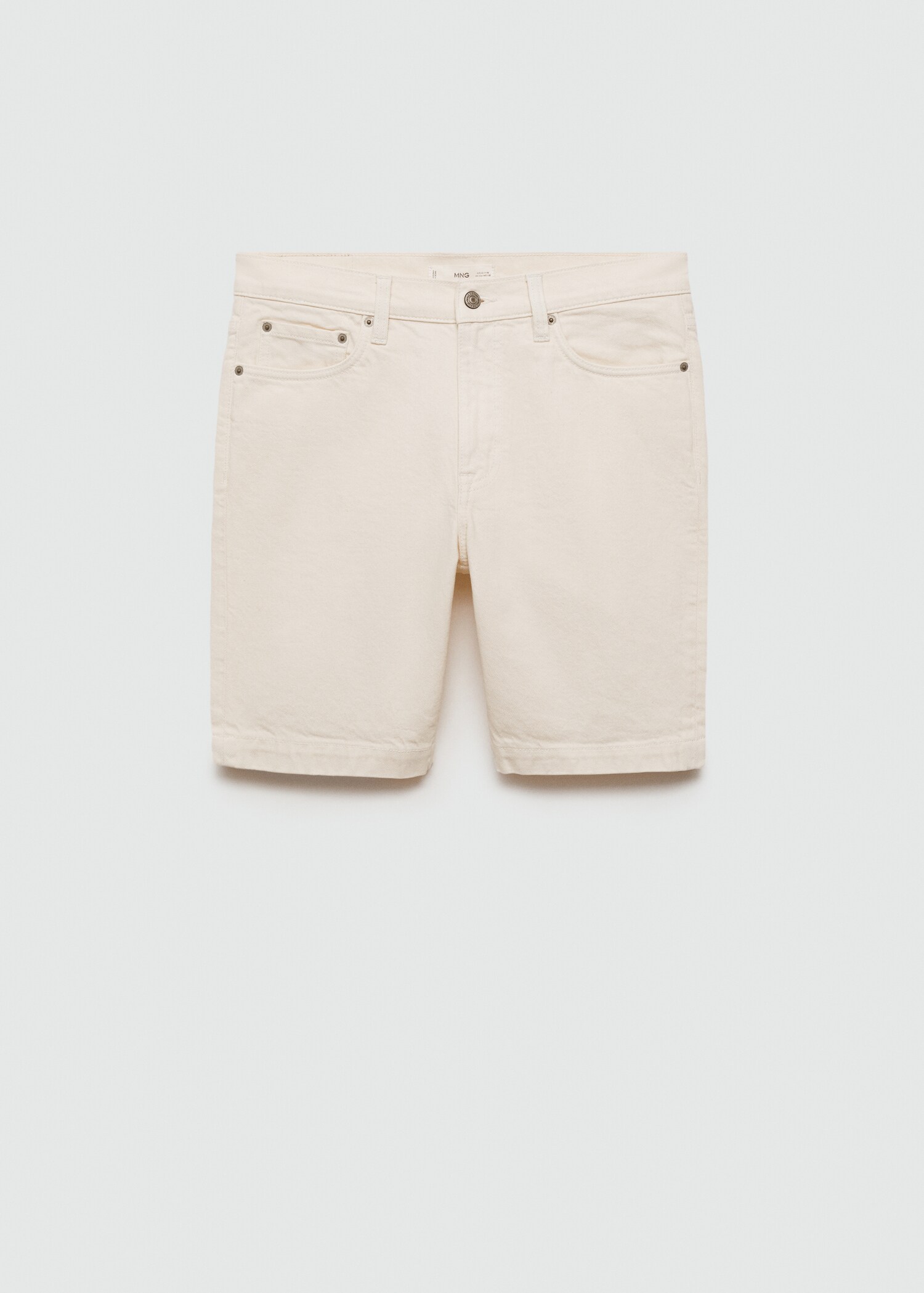 Regular-fit denim bermuda shorts - Article without model