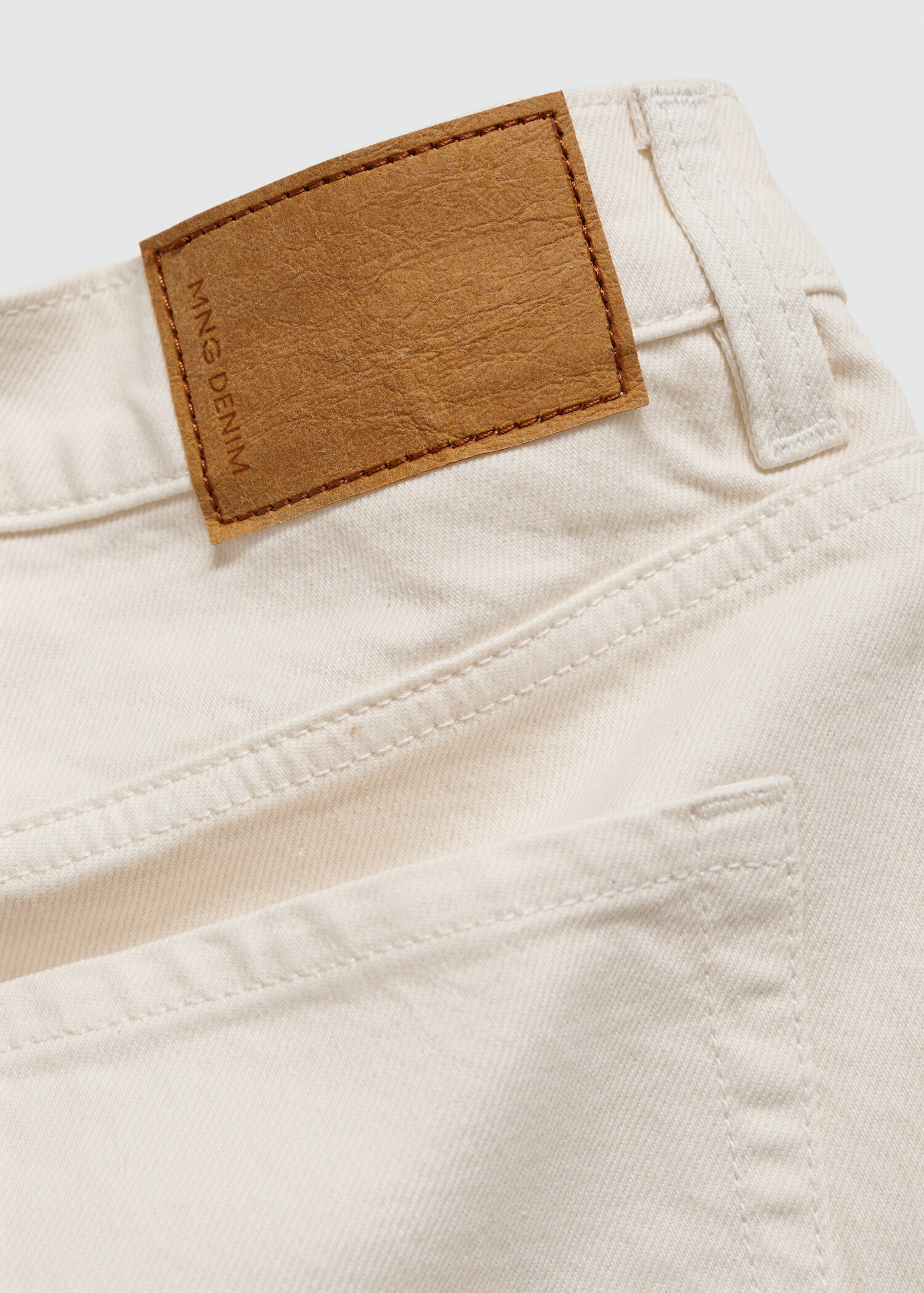 Regular-fit denim bermuda shorts - Details of the article 0