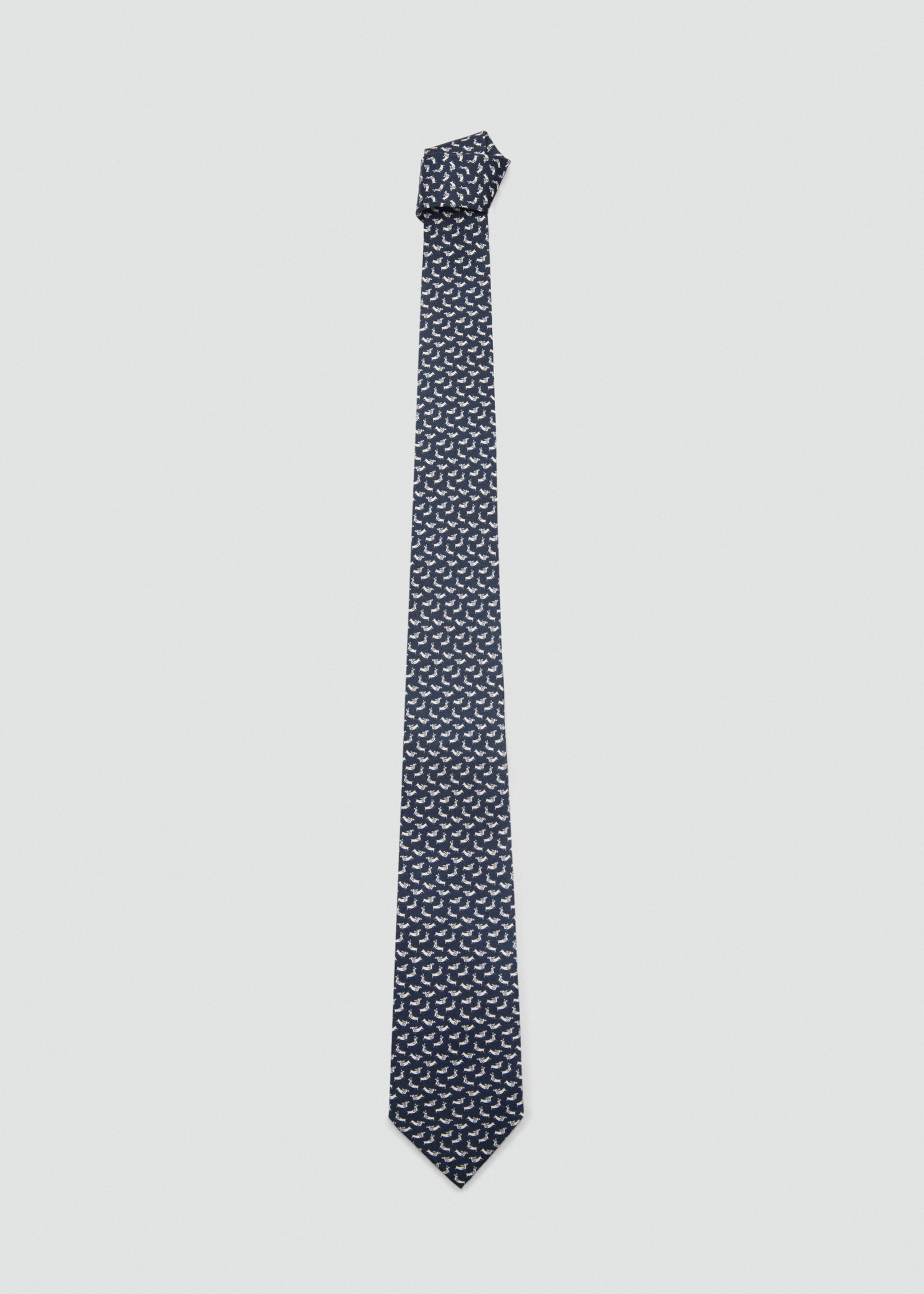 Corbata 100% seda de mora estampat gossos - Article sense model