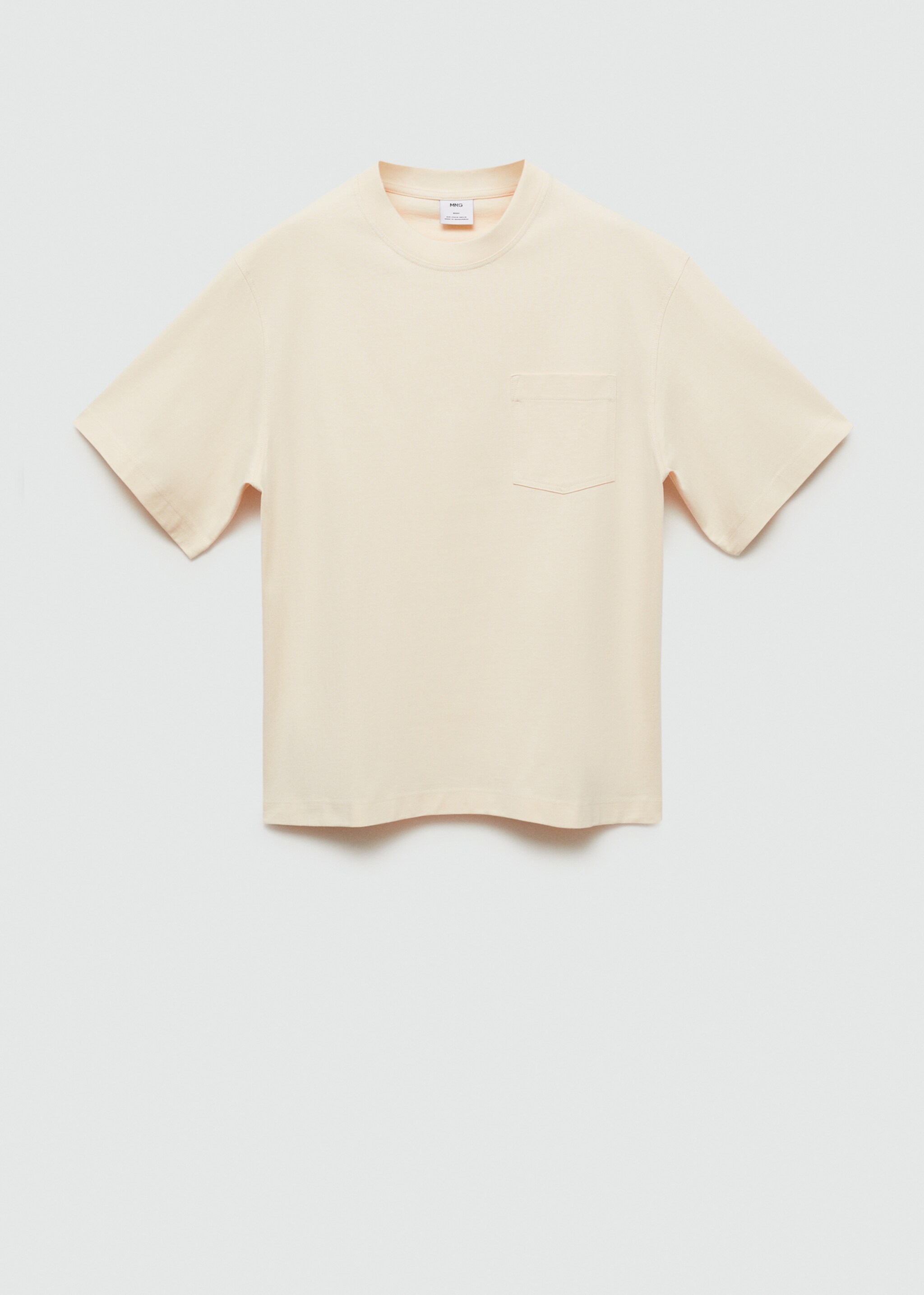 T-Shirt aus 100 % Baumwolle mit Tasche - Artikel ohne Model