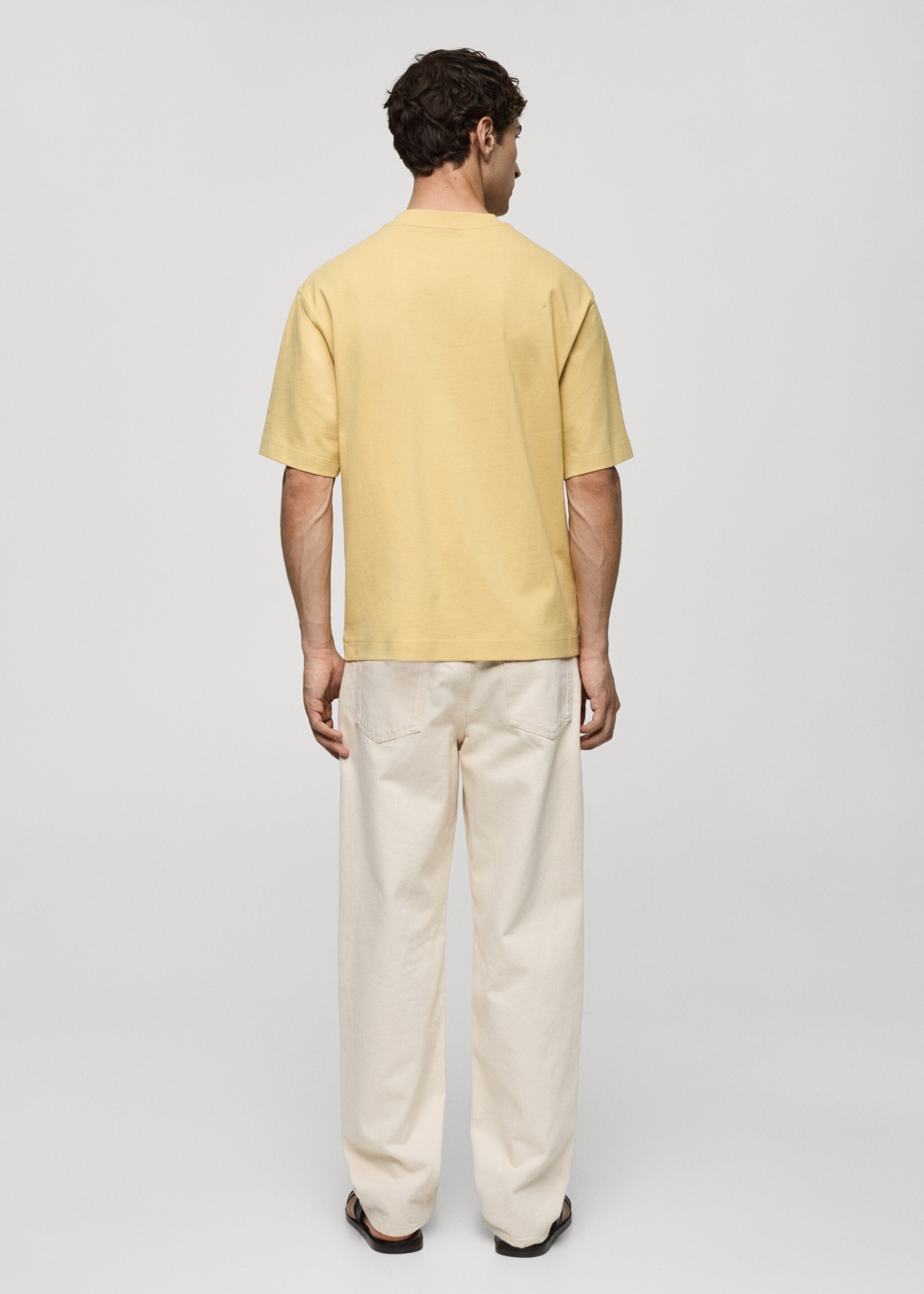 T-shirt de 100% algodão com bolso - Verso do artigo