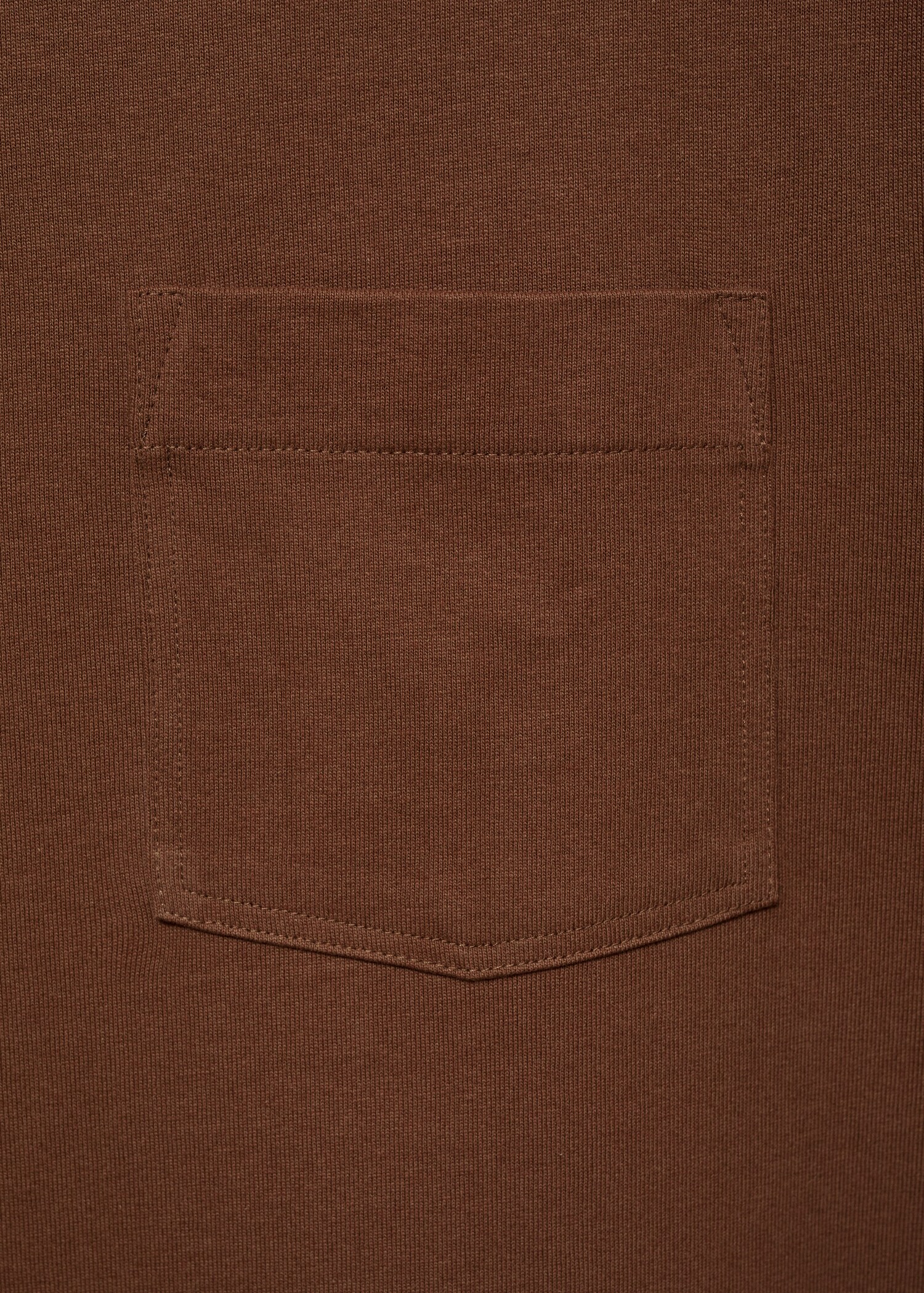 T-shirt met borstzak 100% katoen - Detail van het artikel 0