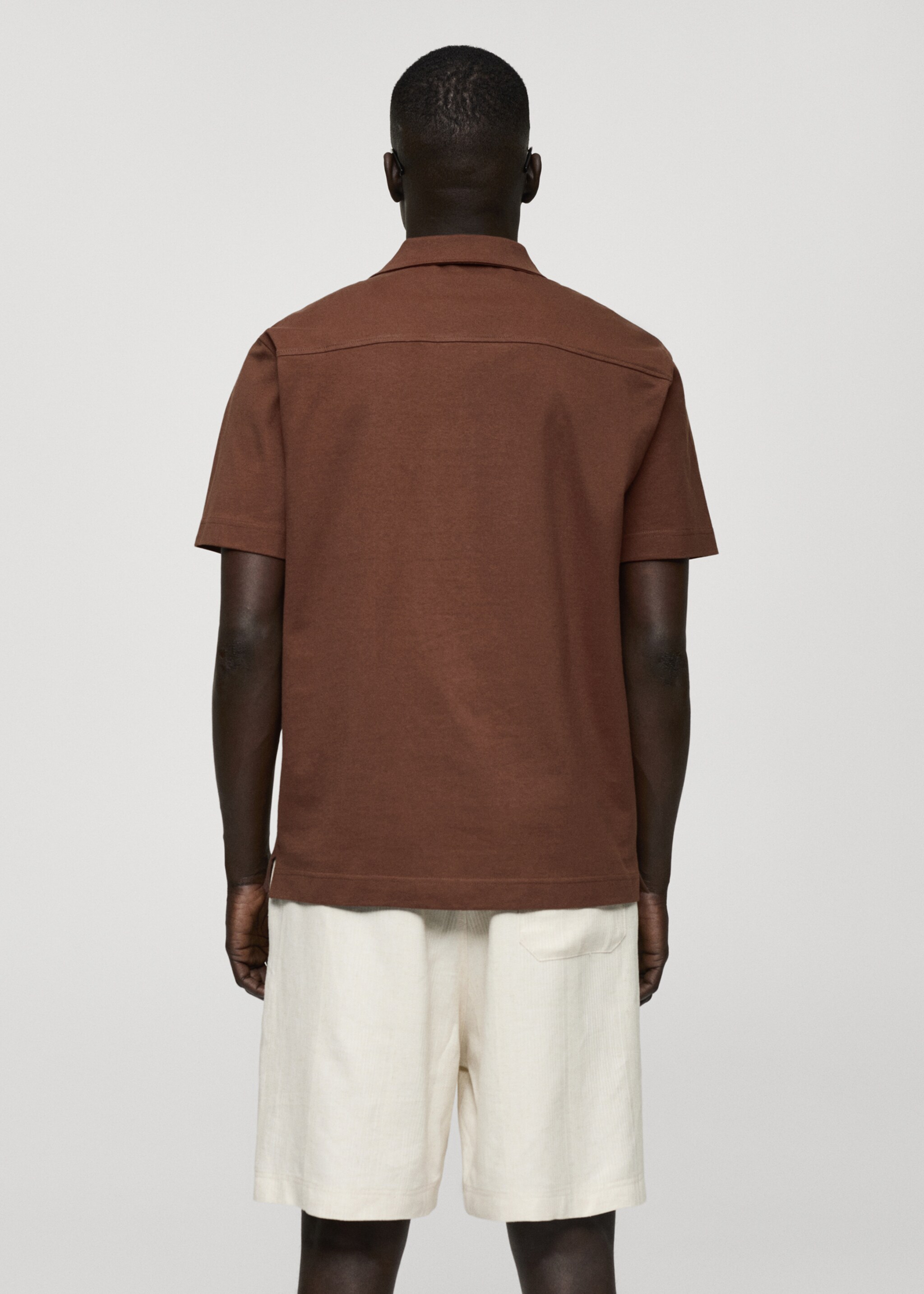 Regular-fit 100% cotton shirt - Reverse of the article