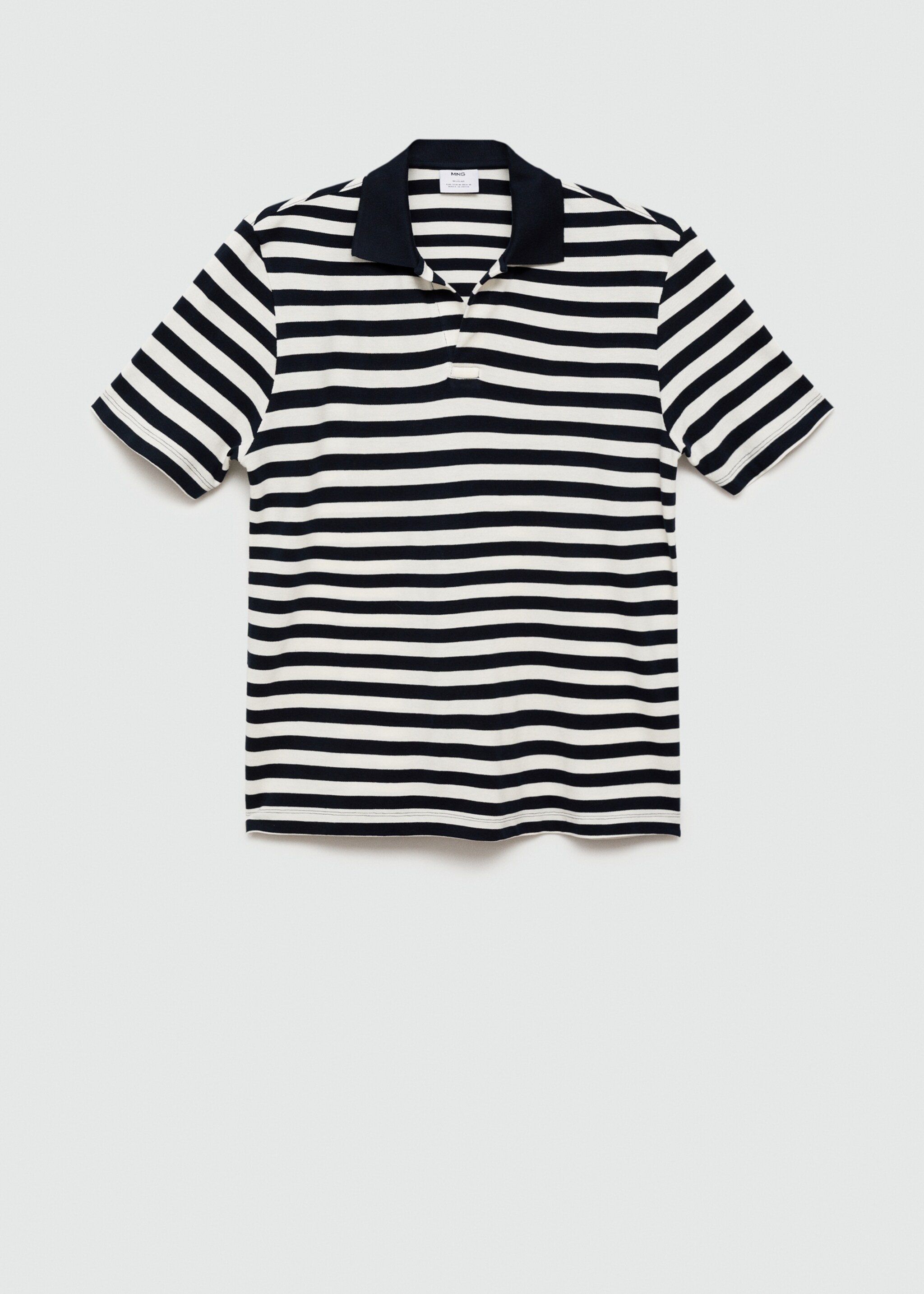 Gestreiftes Regular-Fit-Poloshirt aus Baumwoll-Piqué - Artikel ohne Model
