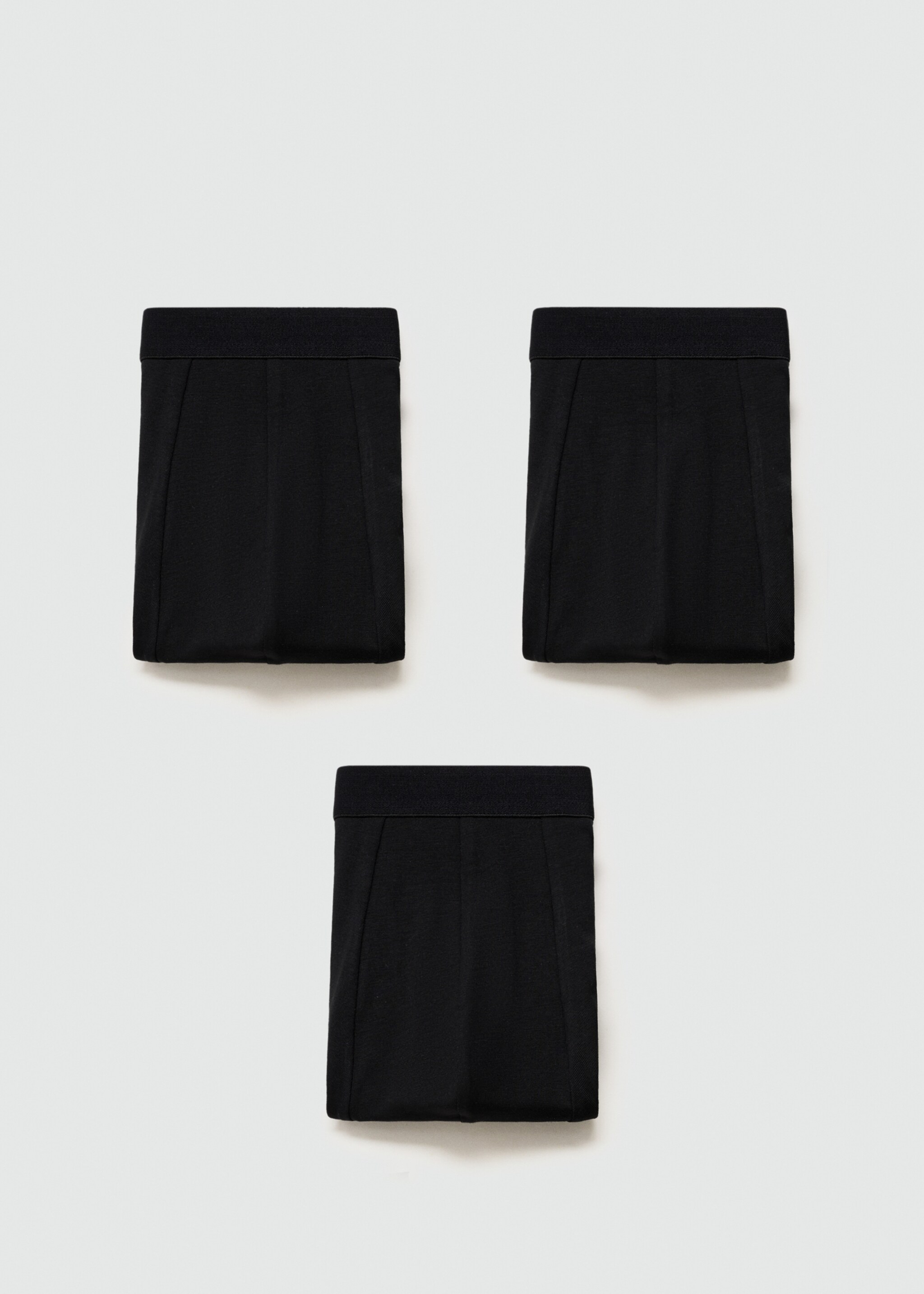 3-pack of black cotton boxer shorts - Article without model, Black. Ref: 77020615-00.