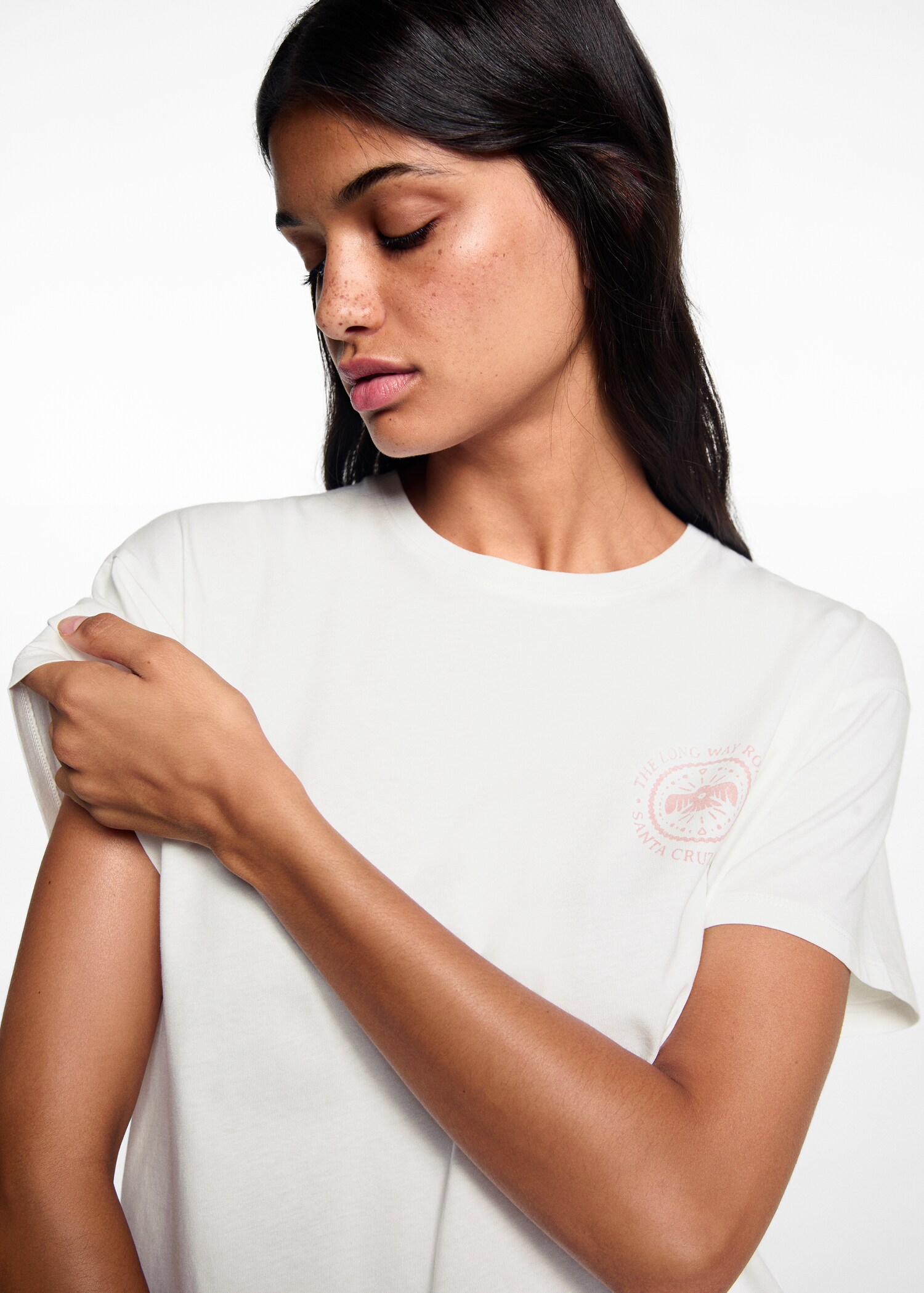 Printed cotton-blend T-shirt - Details of the article 1
