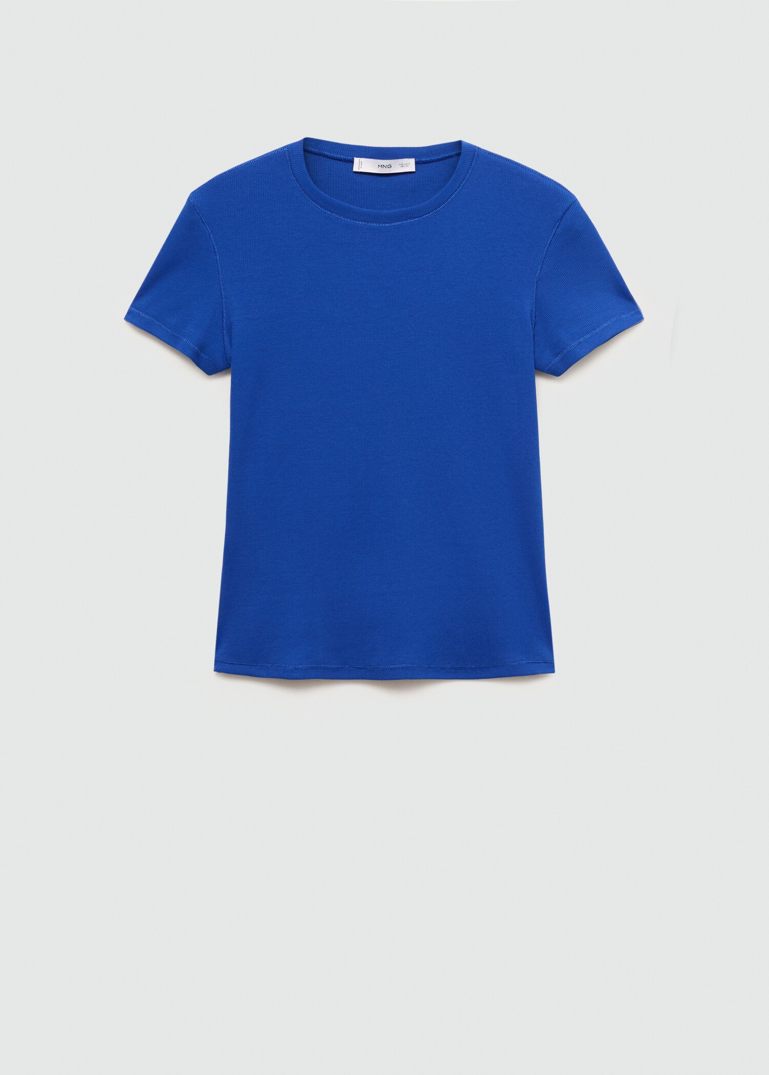 T-shirt manches courtes maille côtelée - Article sans modèle