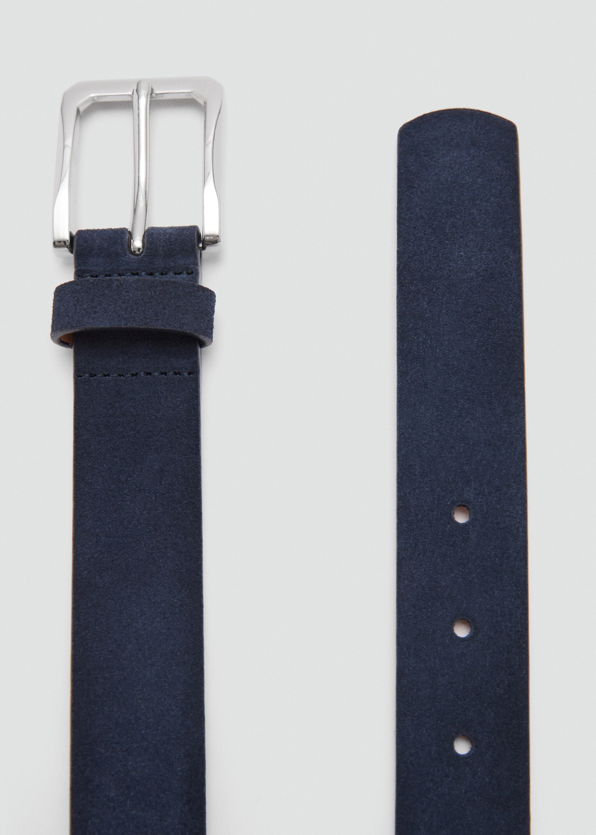 Suede leather belt - Medium plane