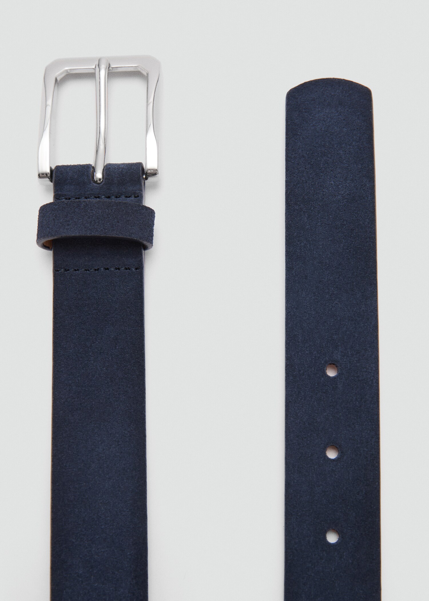 Suede leather belt - Medium plane