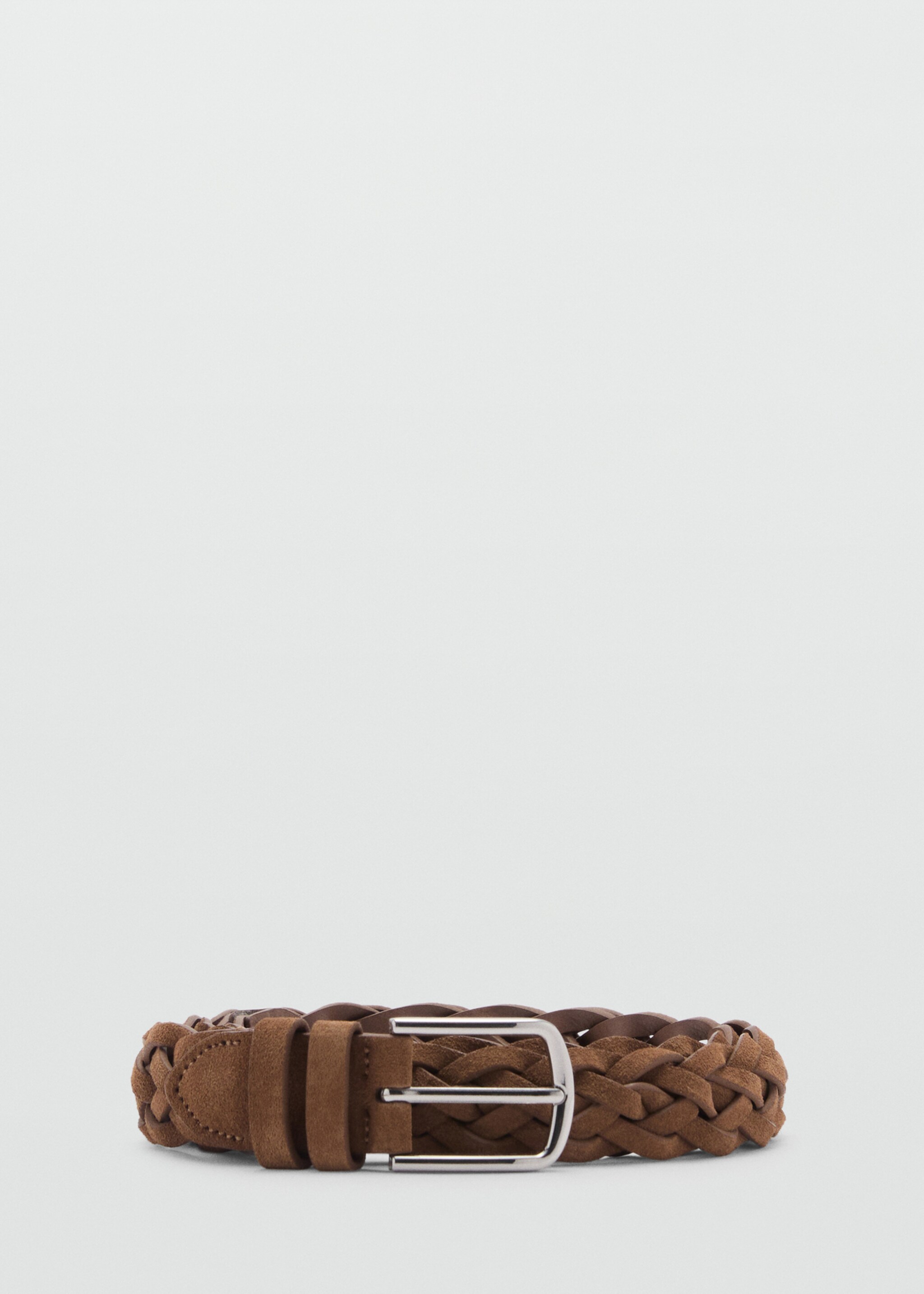 Ceinture cuir suède tressée - Article sans modèle